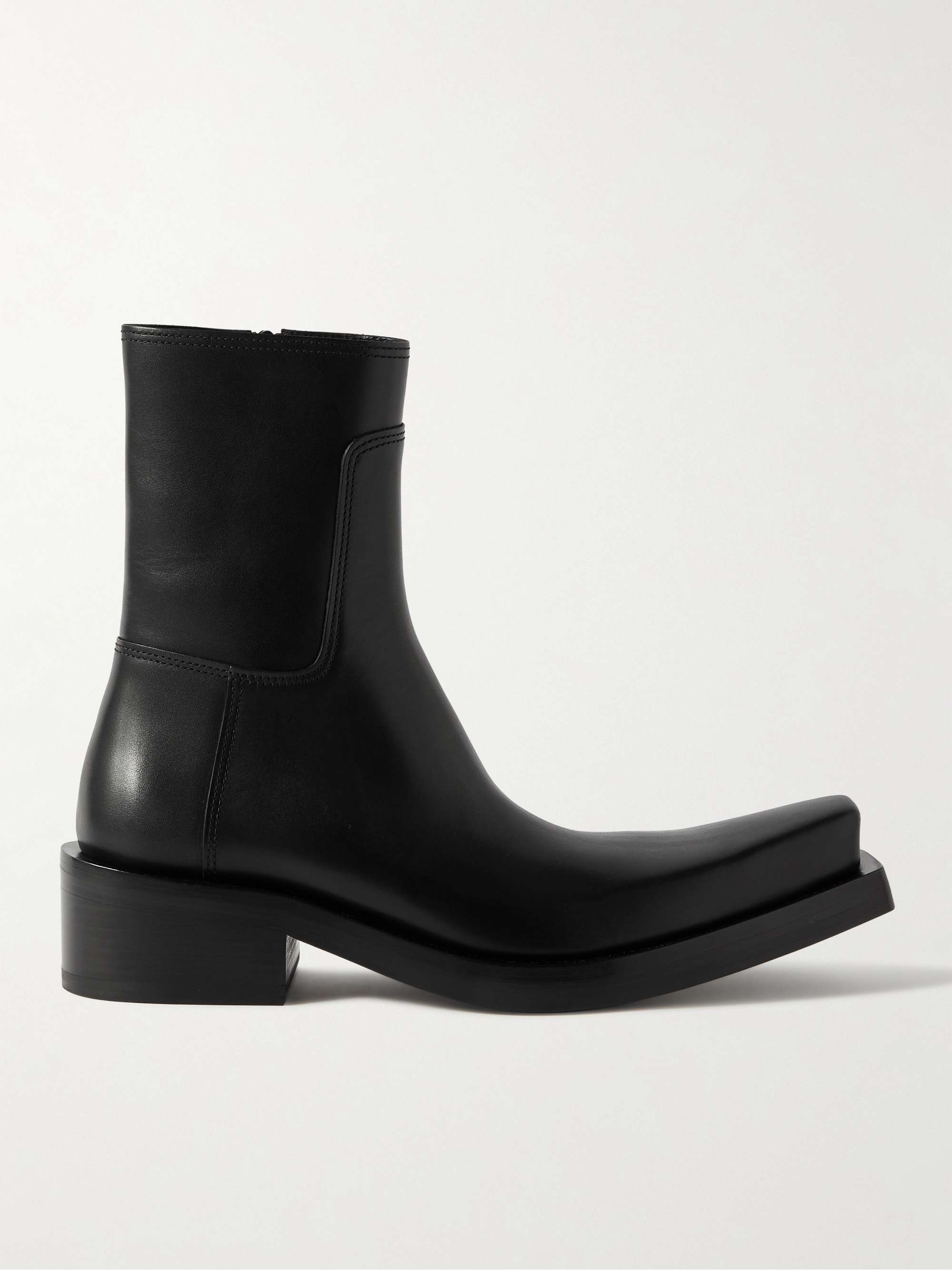 Strike Leather Boots in Black  Balenciaga  Mytheresa