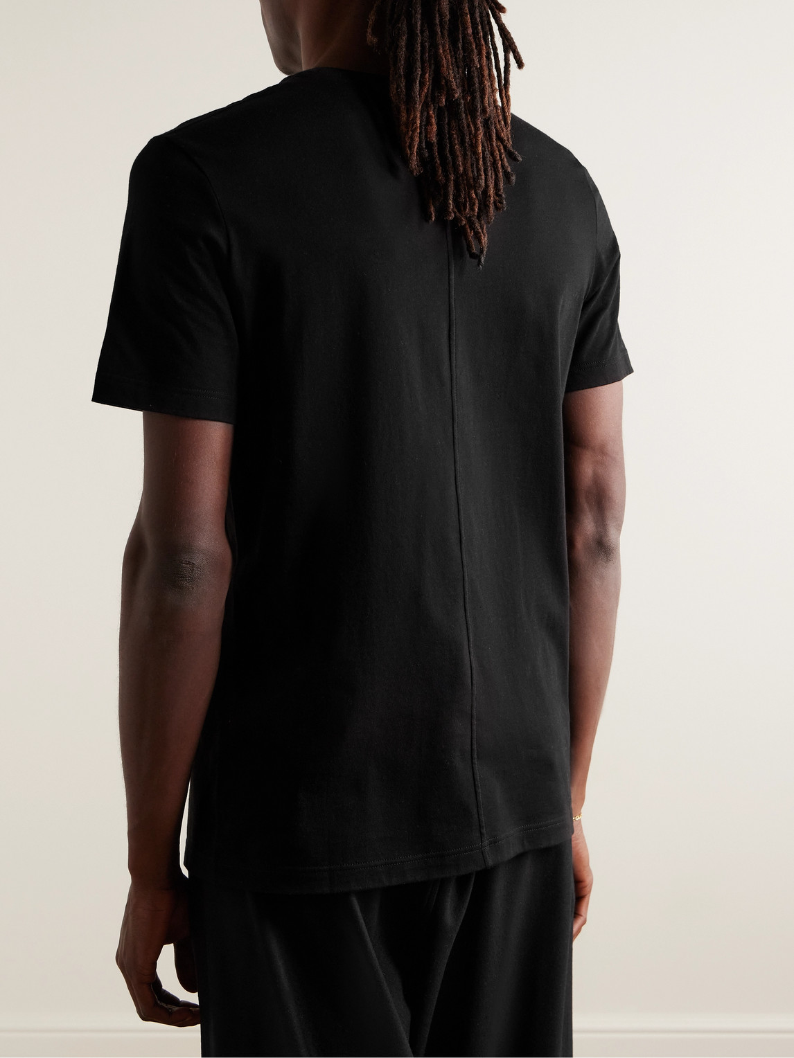 Shop The Row Luke Cotton-jersey T-shirt In Black