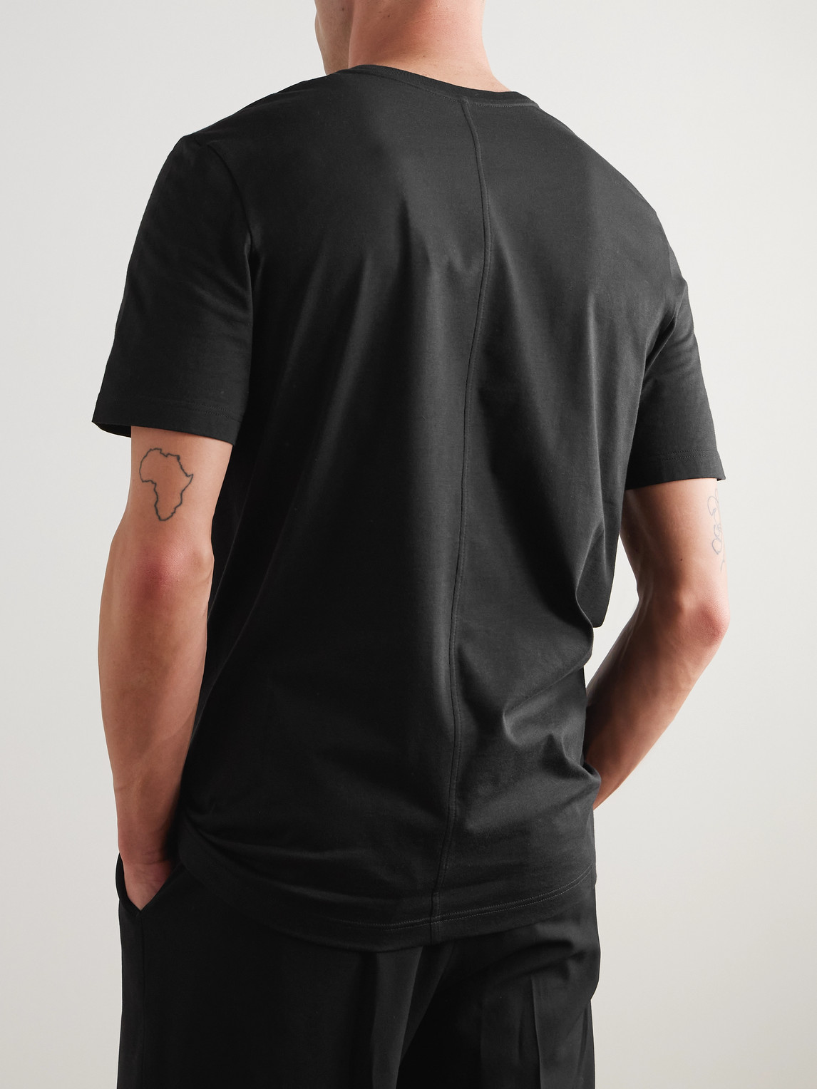 Shop The Row Luke Cotton-jersey T-shirt In Black