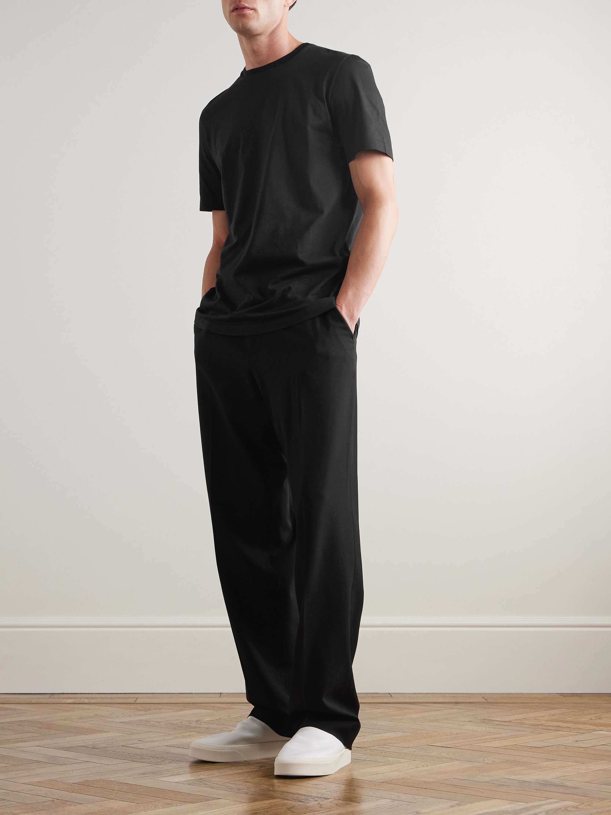 Errigal T-Shirt Black in Cotton – The Row