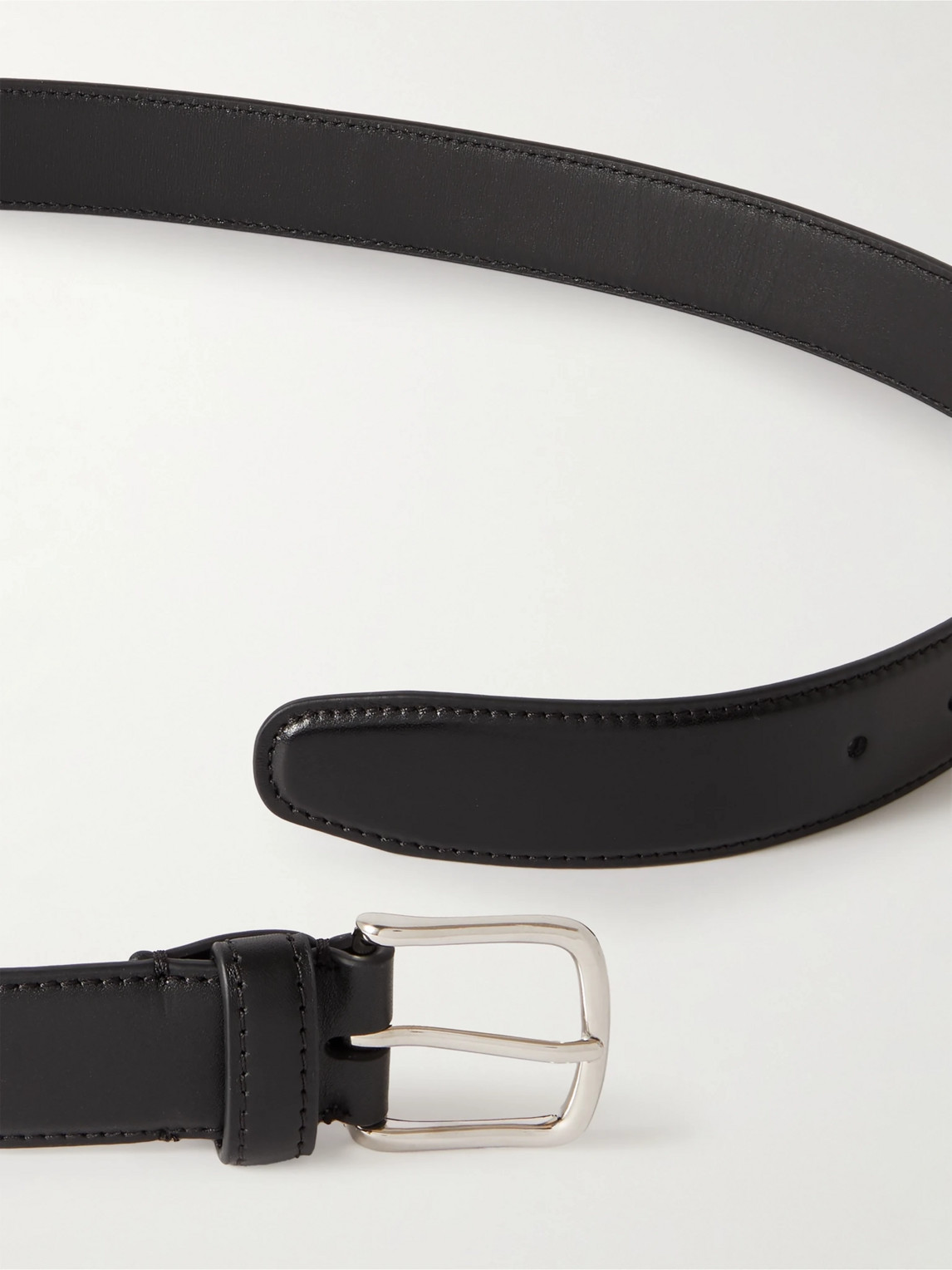 Shop The Row 3cm Leather Belt In Black