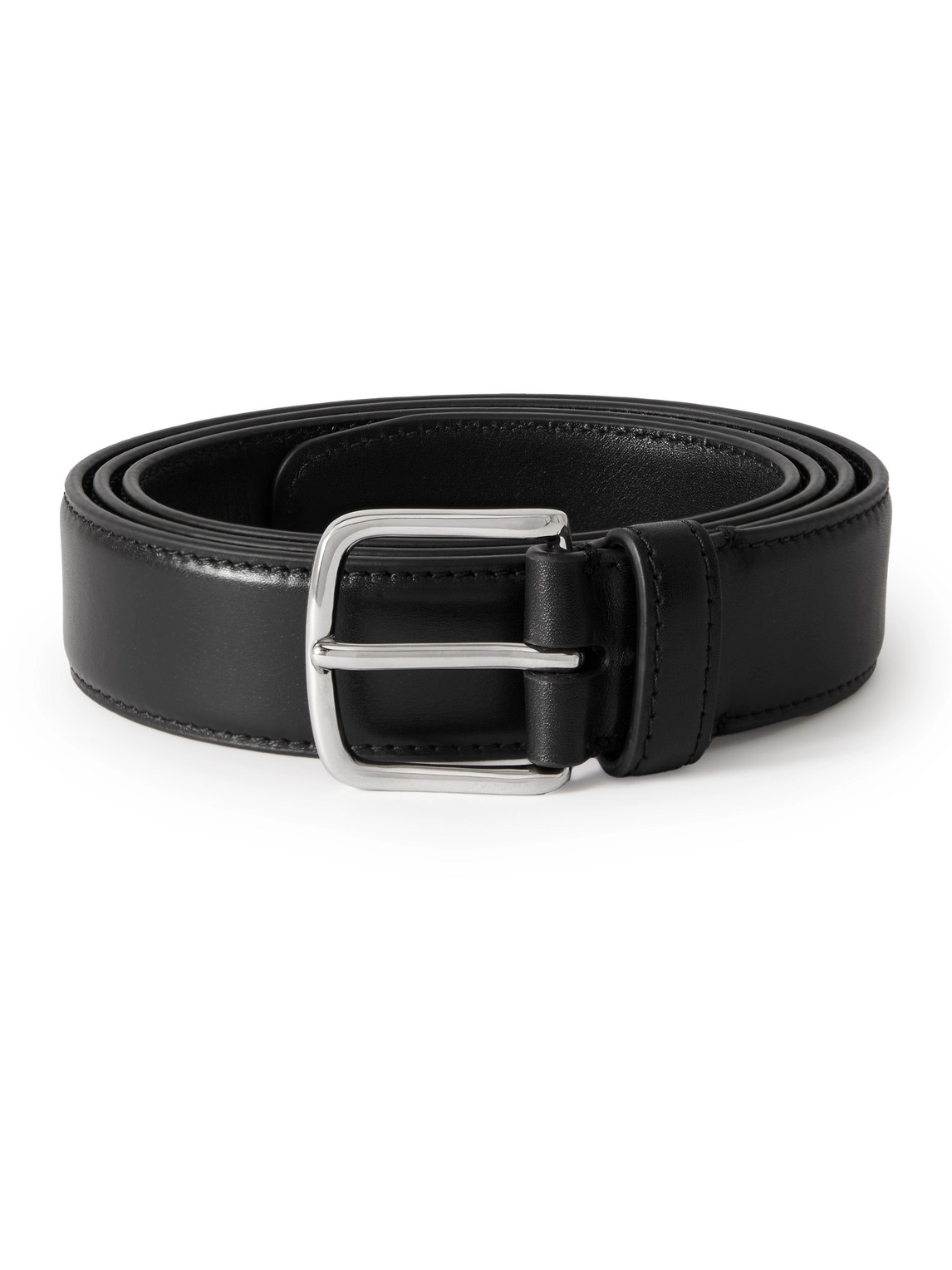The Row 3cm Leather Belt In Black