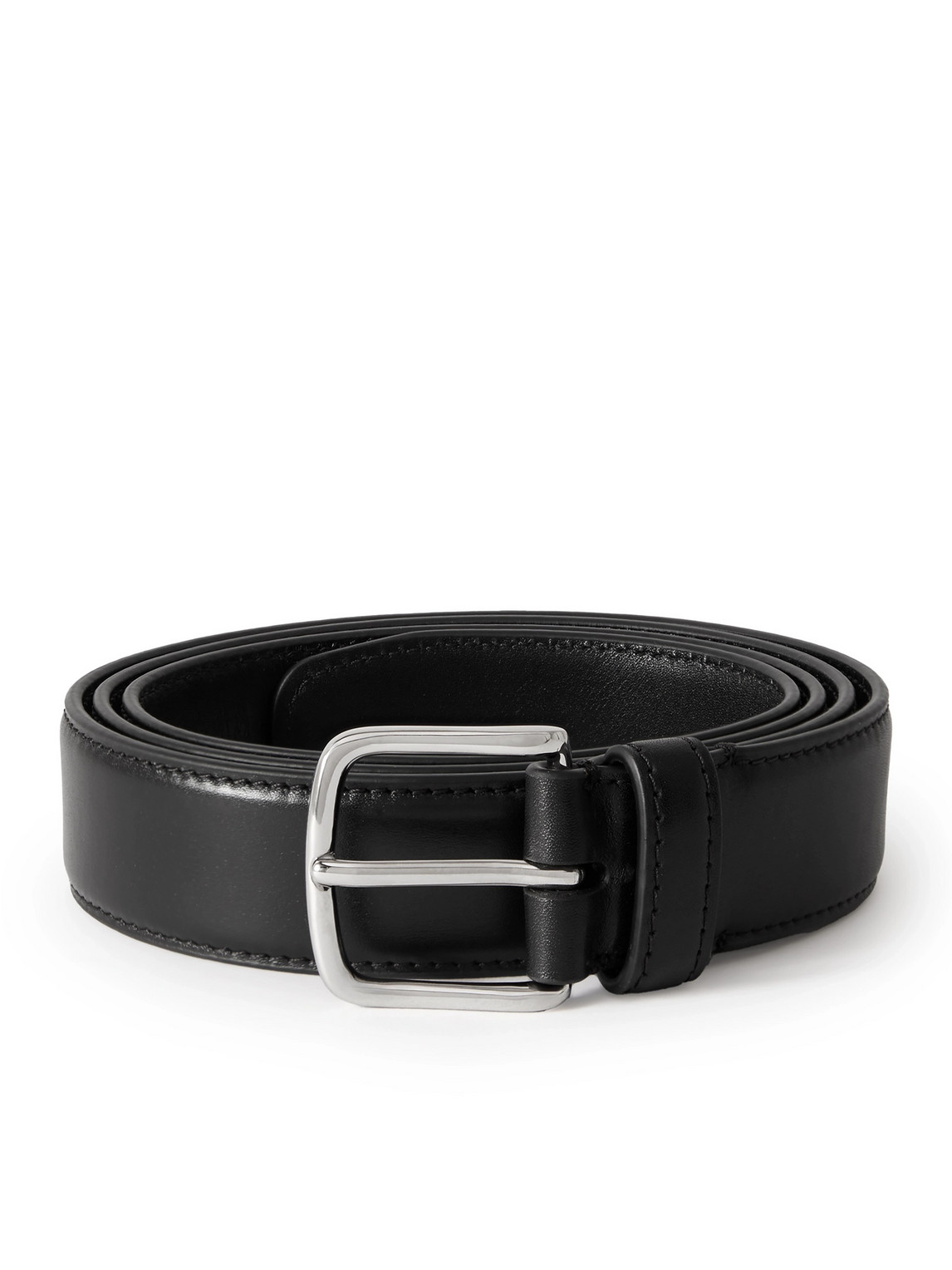 The Row 3cm Leather Belt In Black