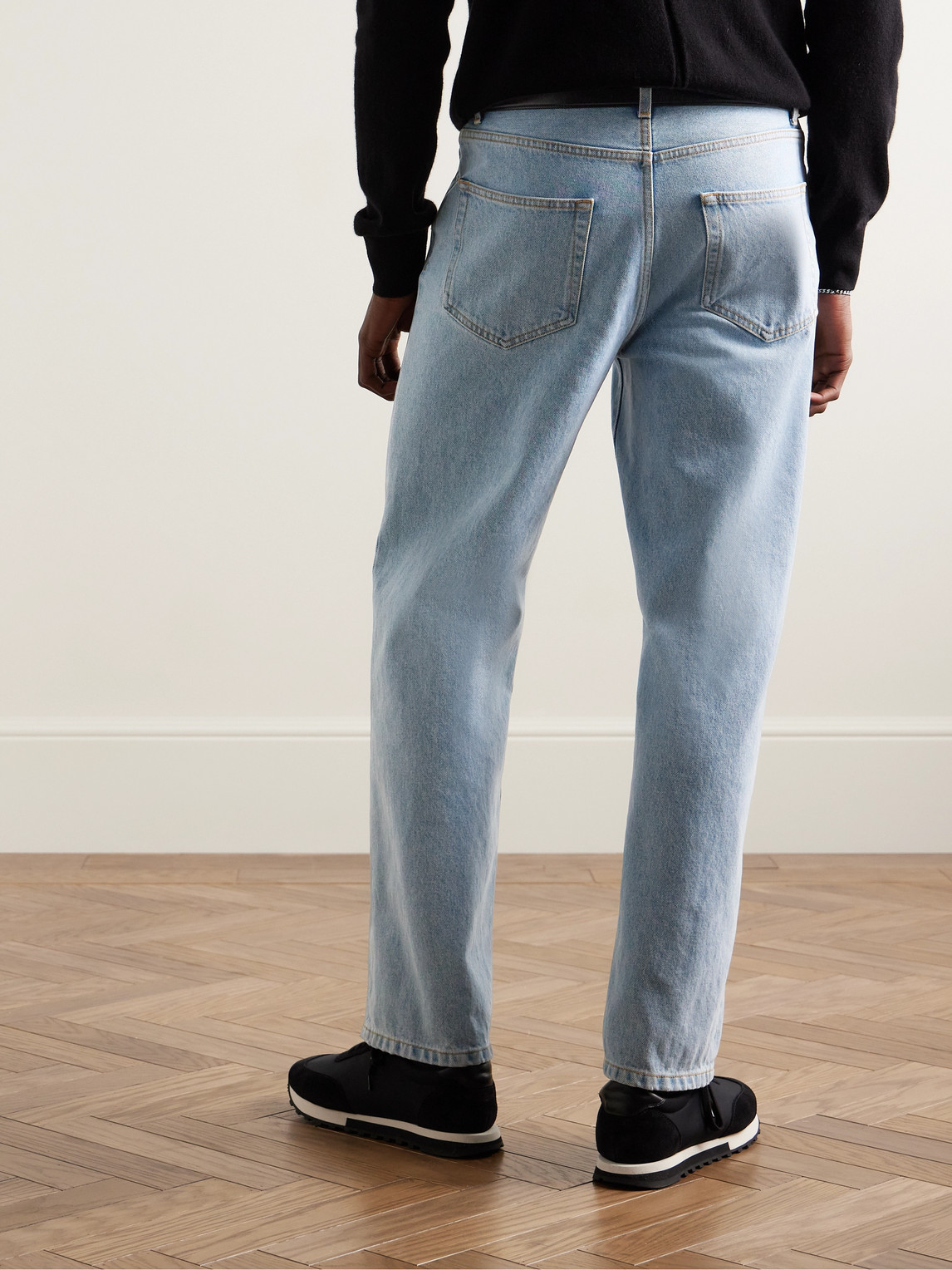 The Row Burt Cotton Denim Jeans In Blue