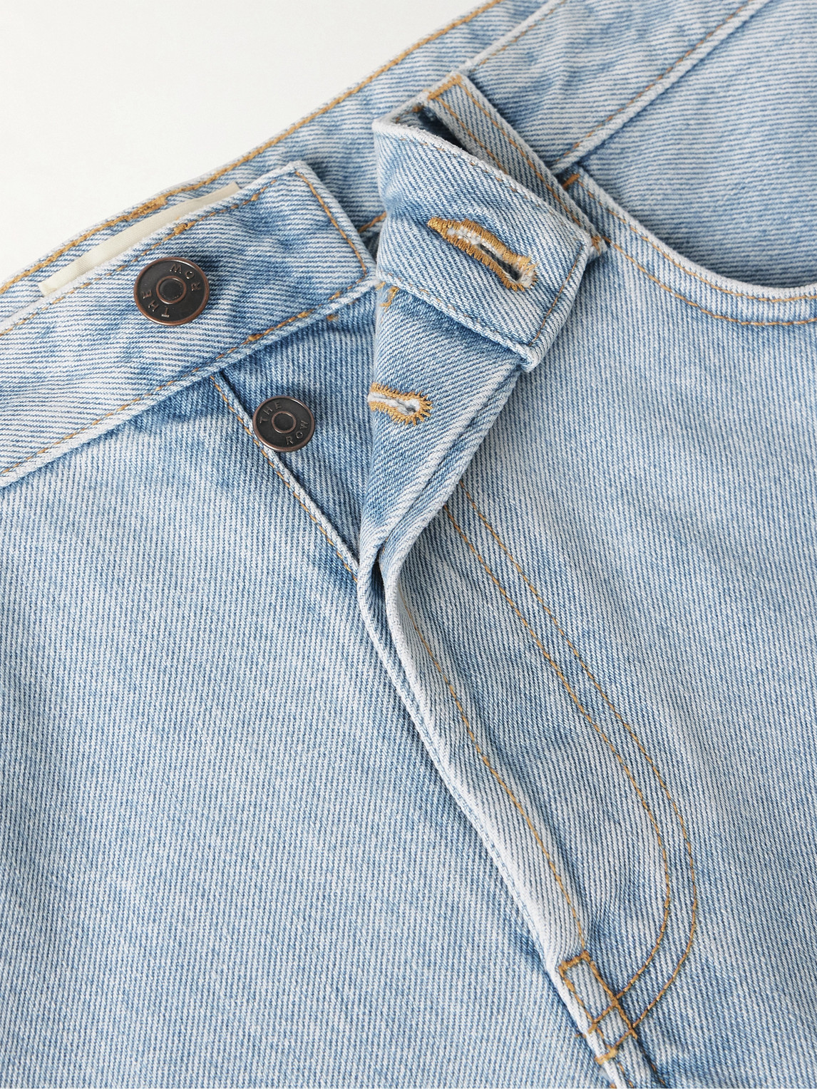 The Row Burt Cotton Denim Jeans In Blue