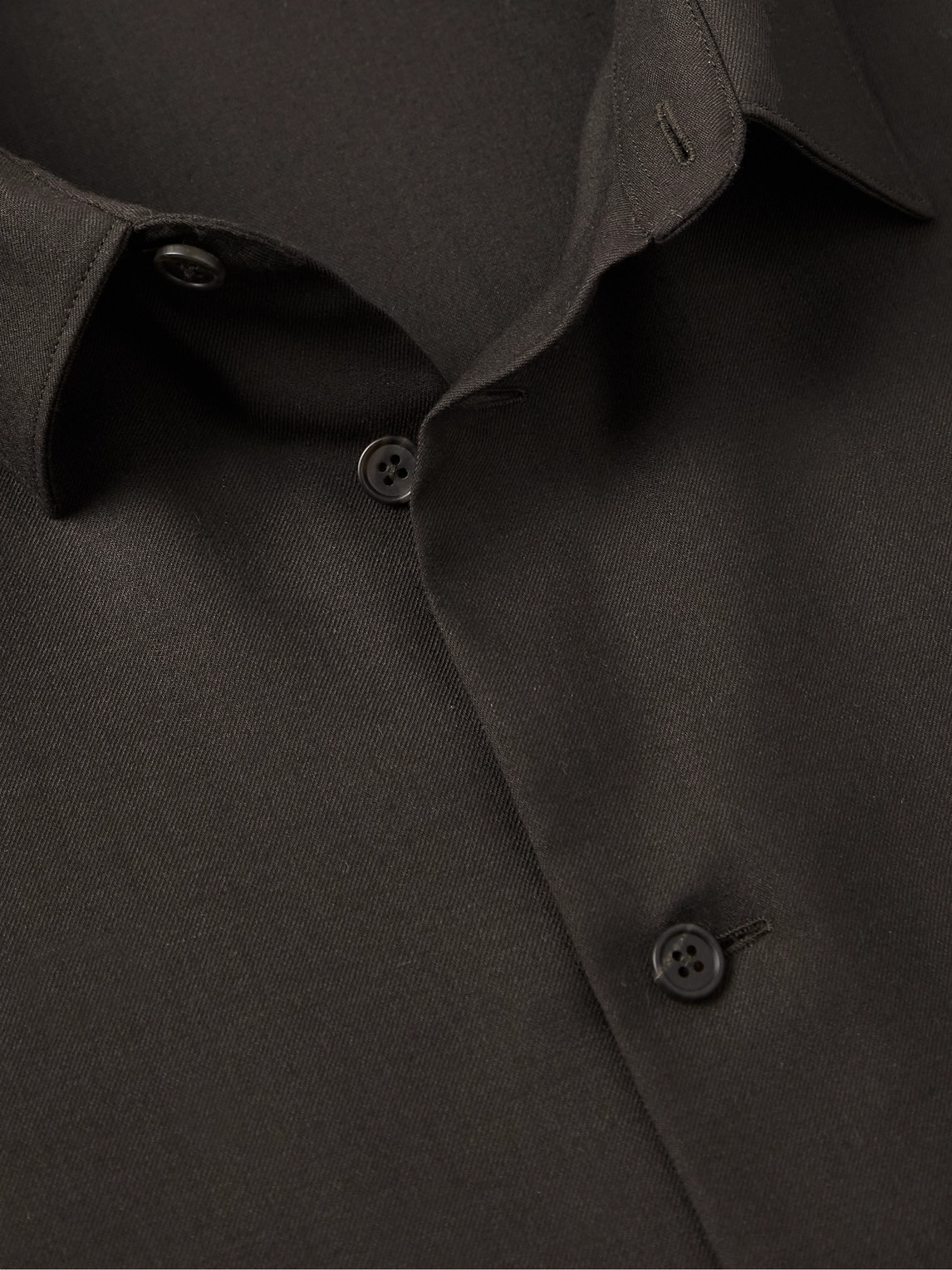 Shop The Row Giorgio Cashmere-twill Shirt In Brown