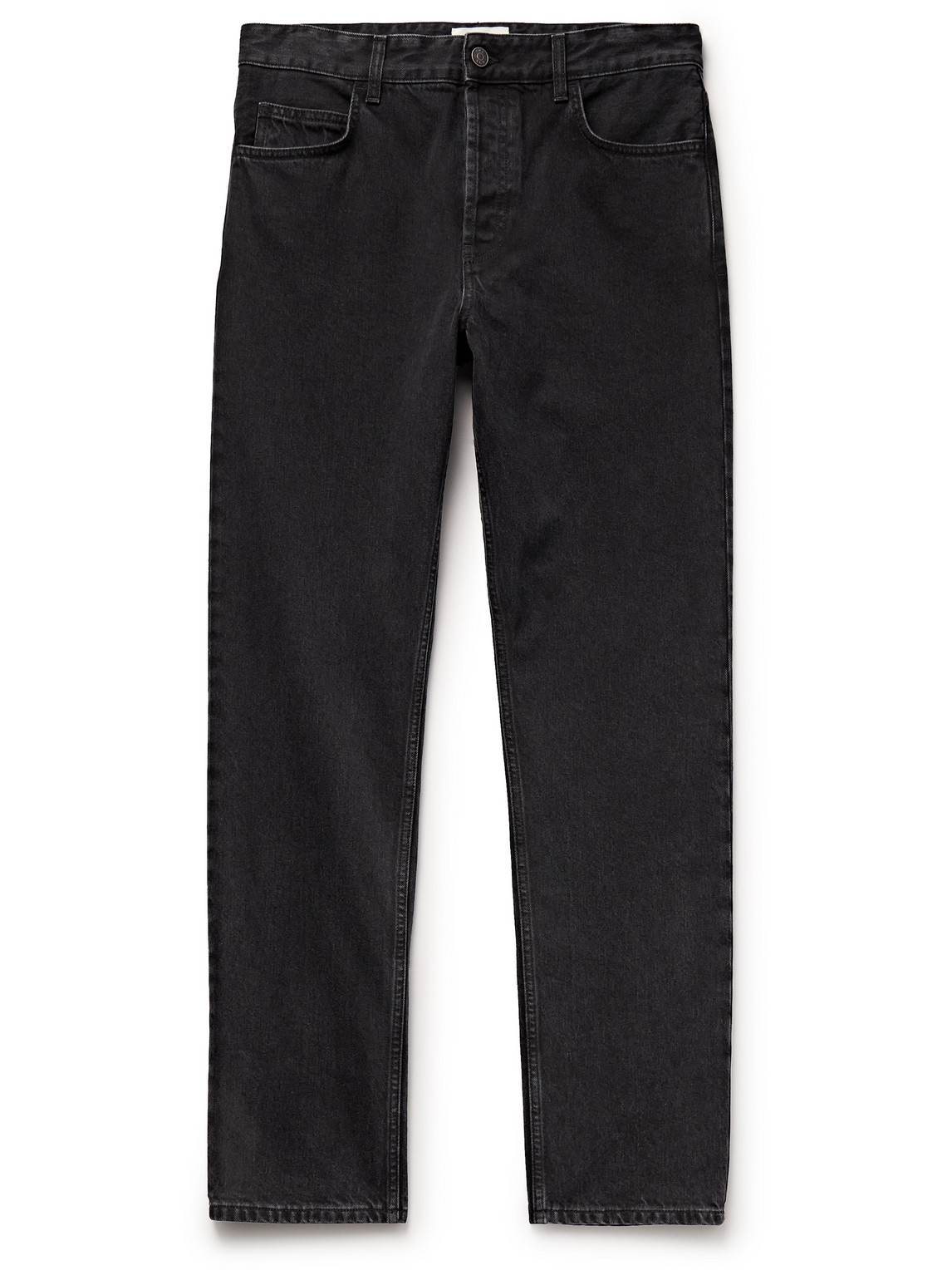 The Row Carlisle Straight-leg Jeans In Black