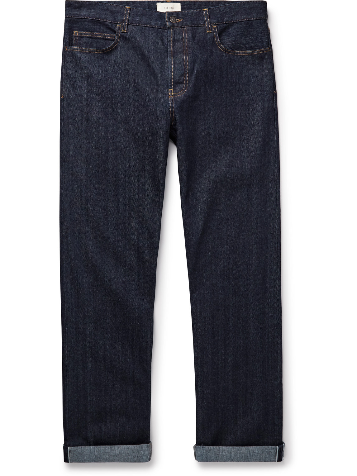 The Row Carlisle Straight-leg Selvedge Jeans In Blue