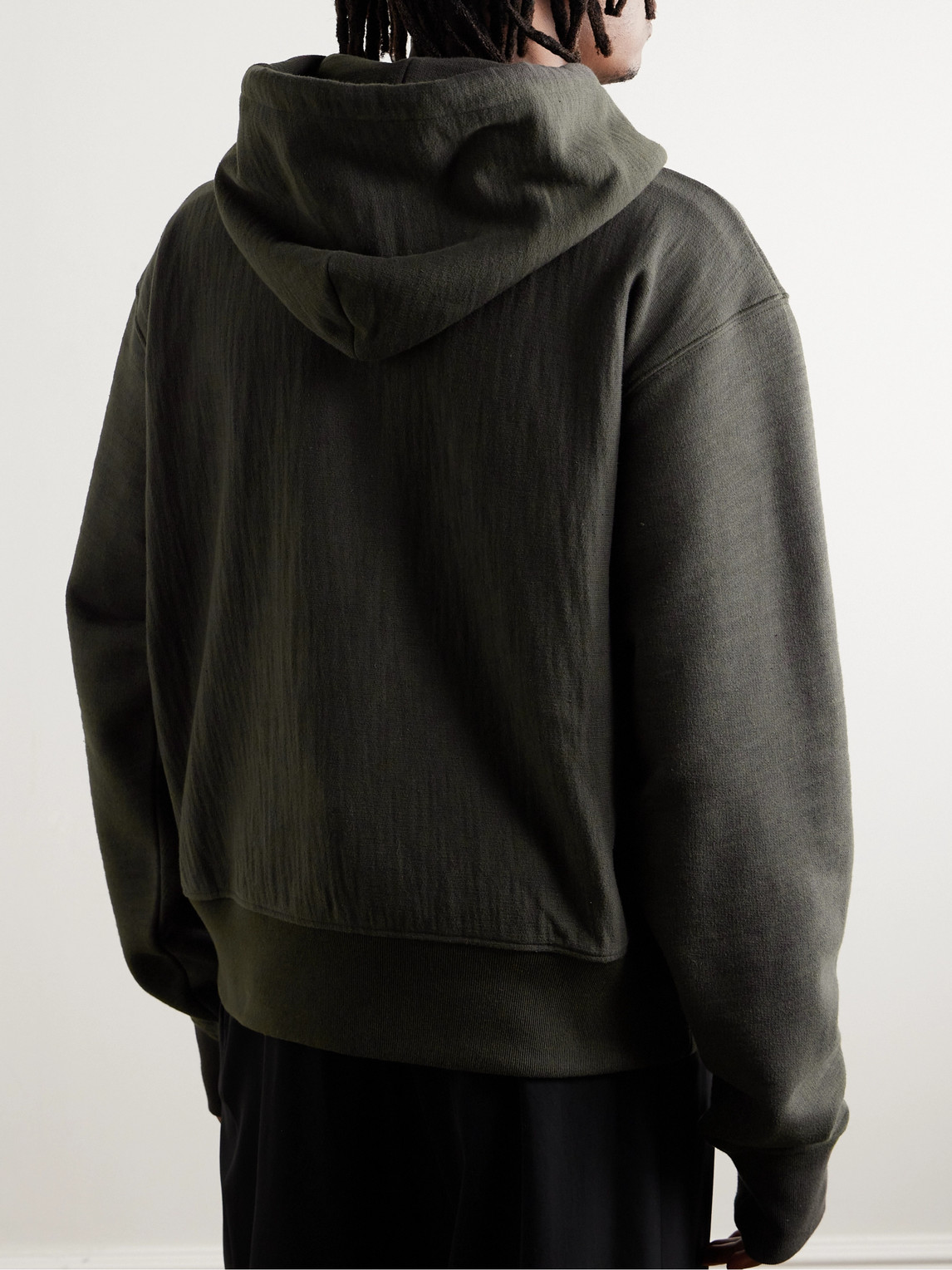 Shop The Row Naoki Cotton-jersey Hoodie In Gray