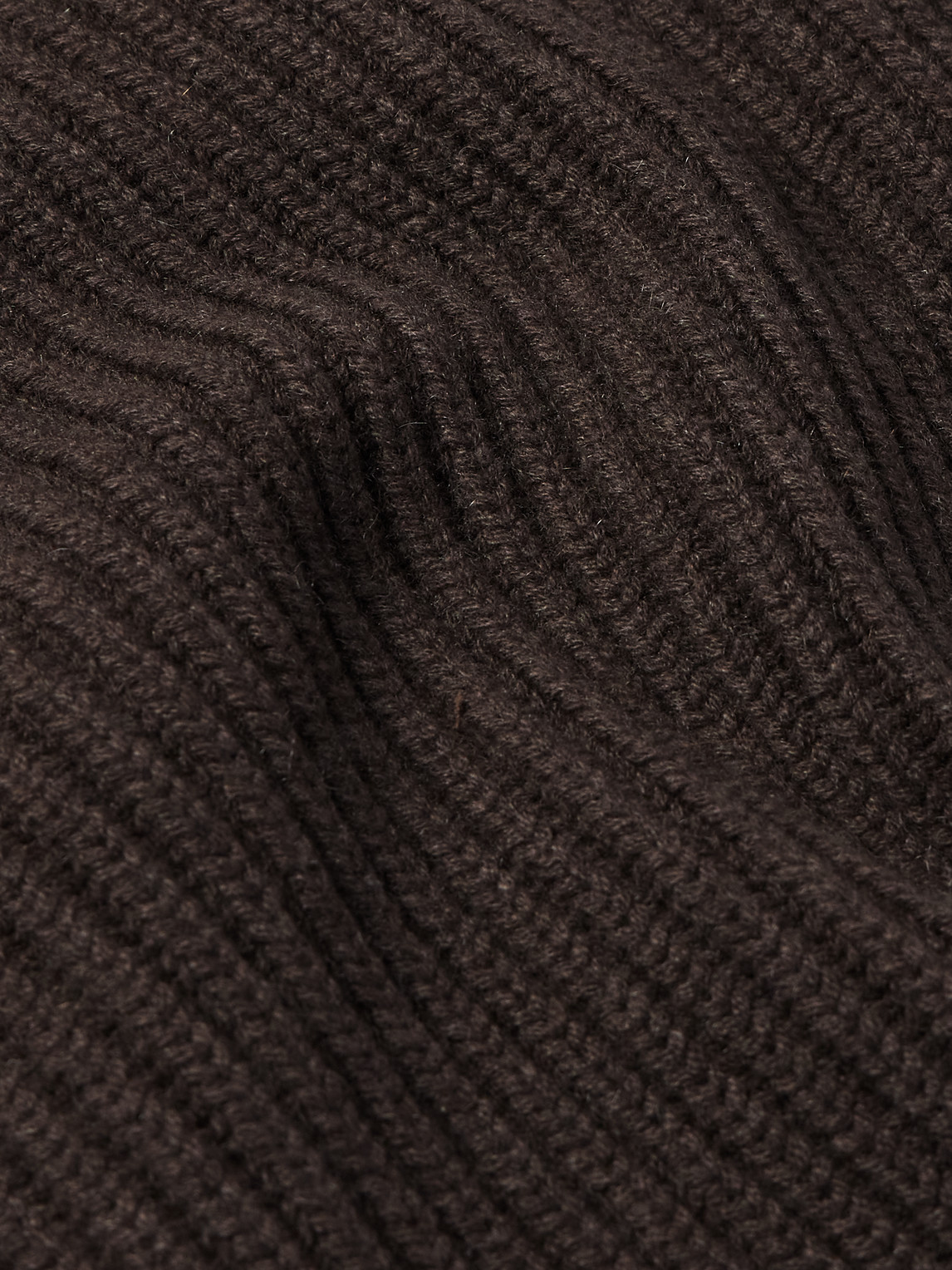 Shop The Row Manlio Ribbed Cashmere Rollneck Sweater In Brown