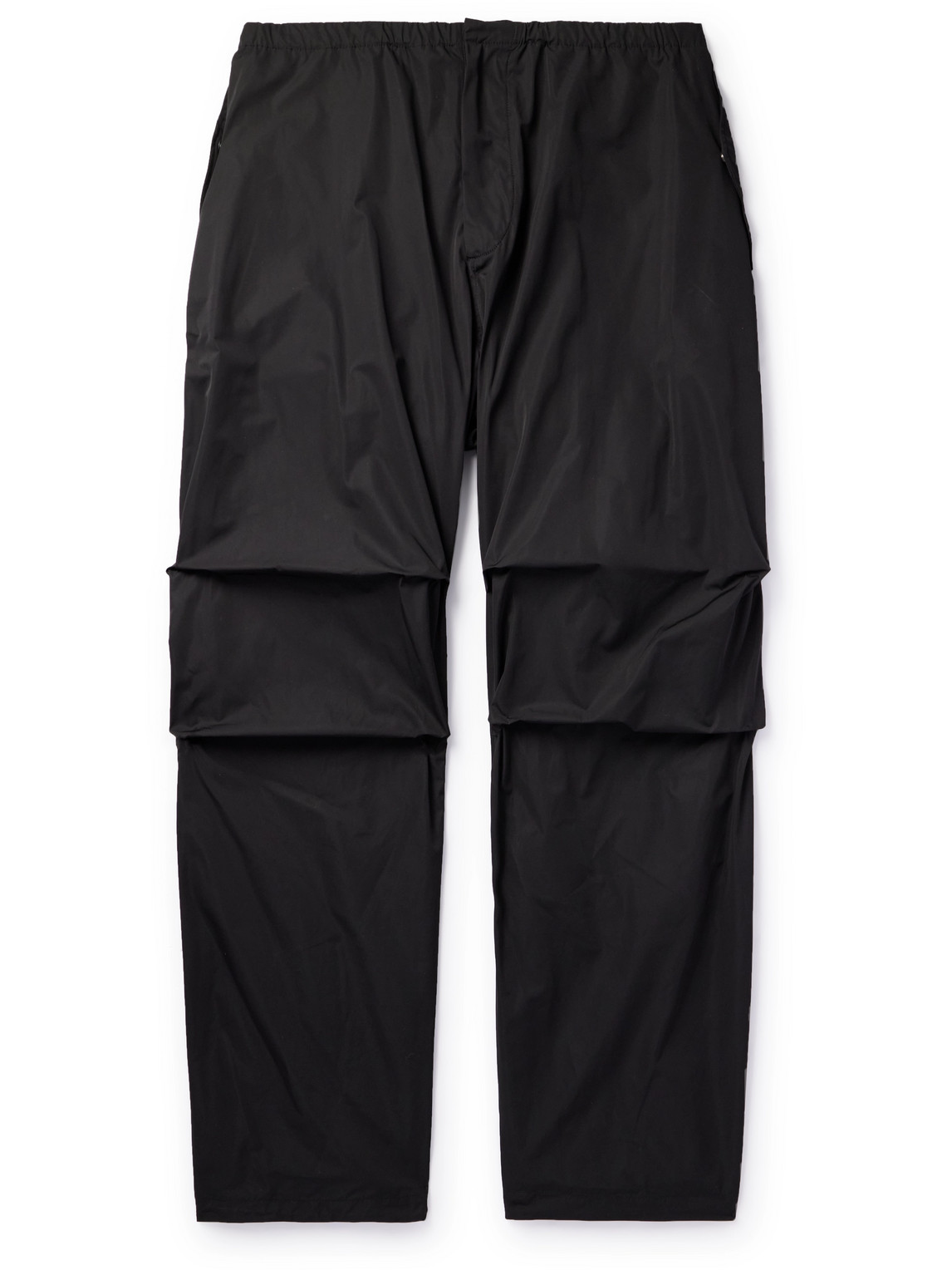 The Row Straight-leg Shell Trousers In Black