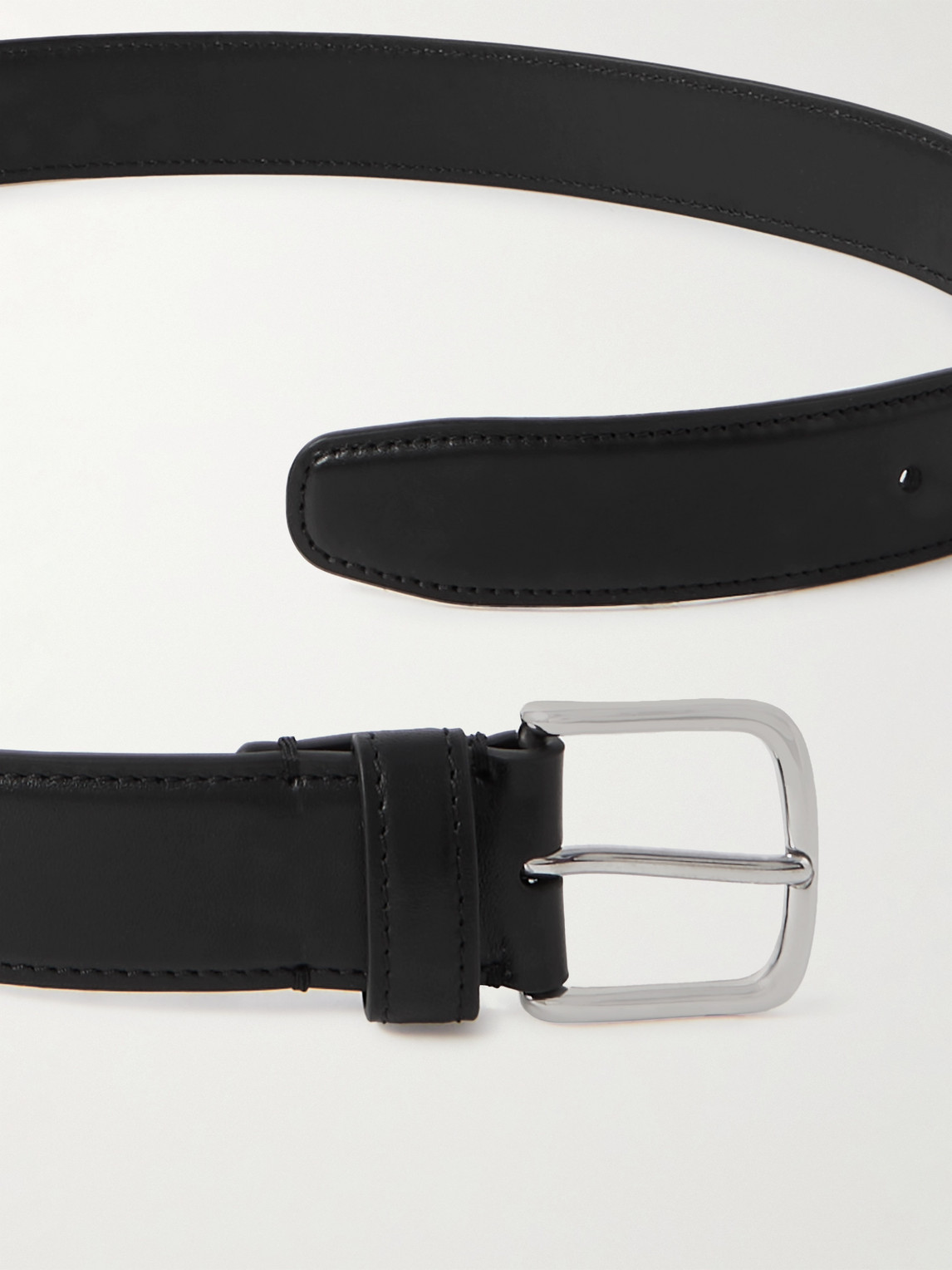 Shop The Row 3cm Leather Belt In Black