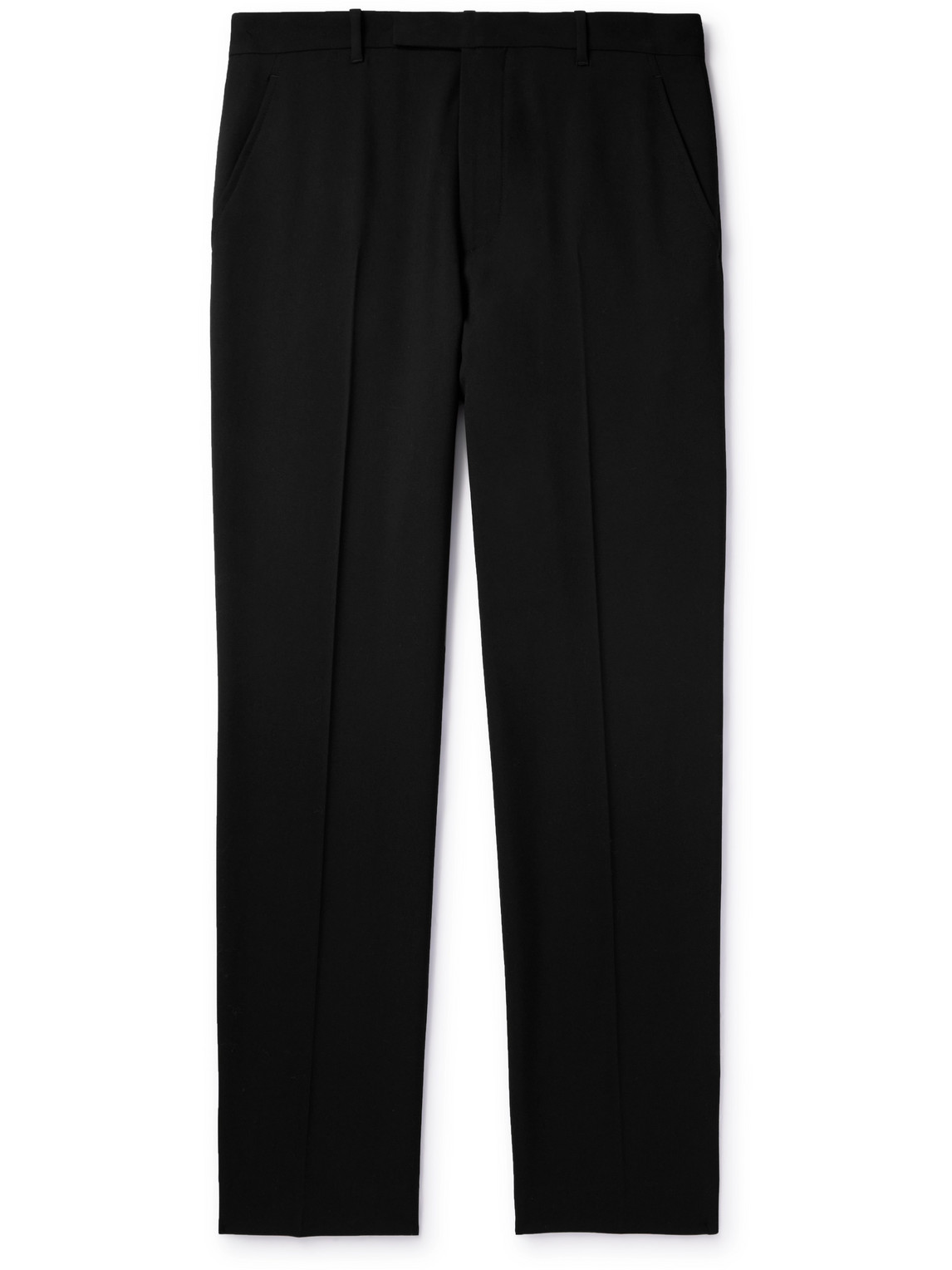 The Row Elijah Wool Relaxed-leg Tailored Trousers In Black
