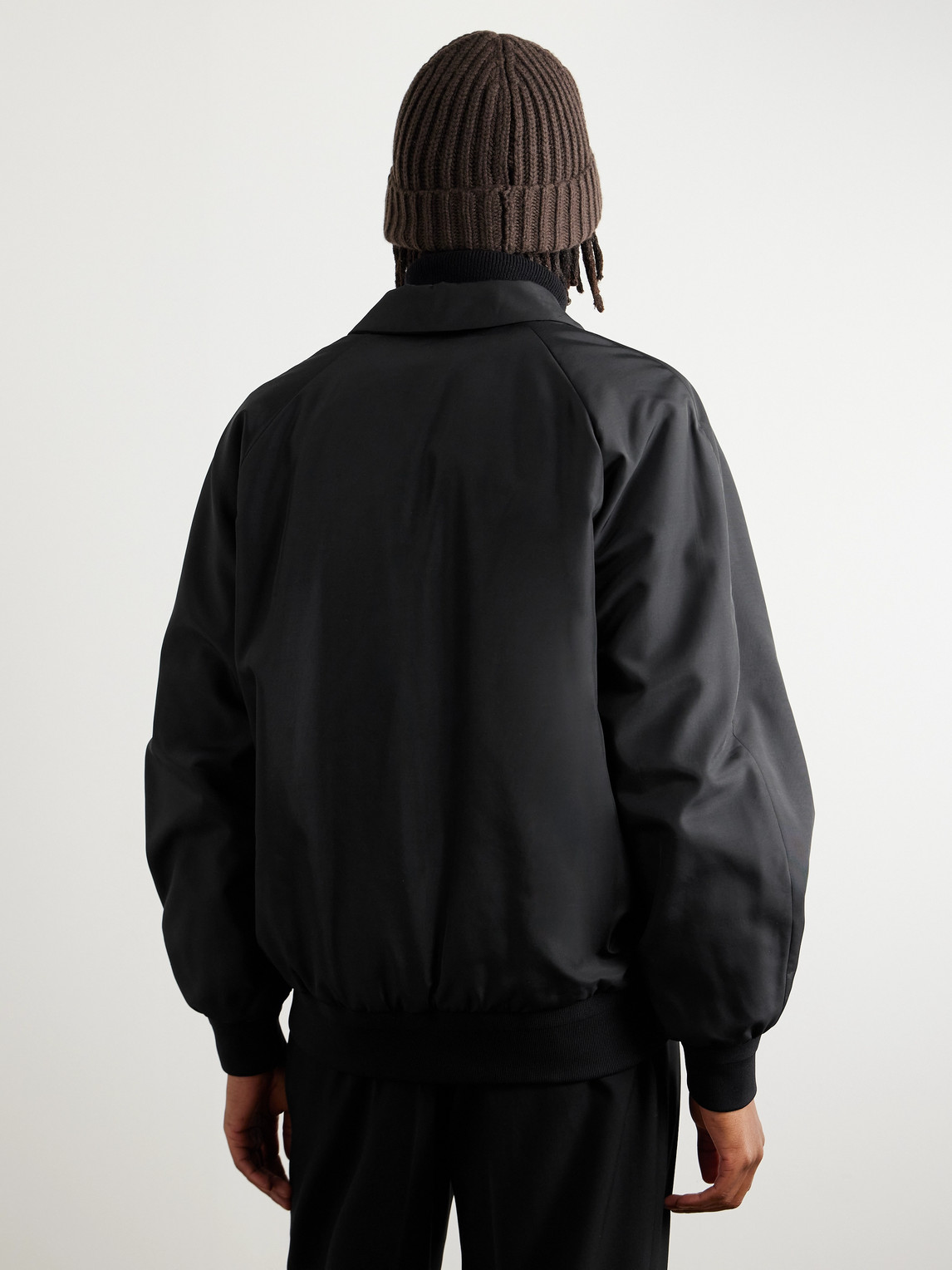 Shop The Row Dixon Shell Half-zip Jacket In Black
