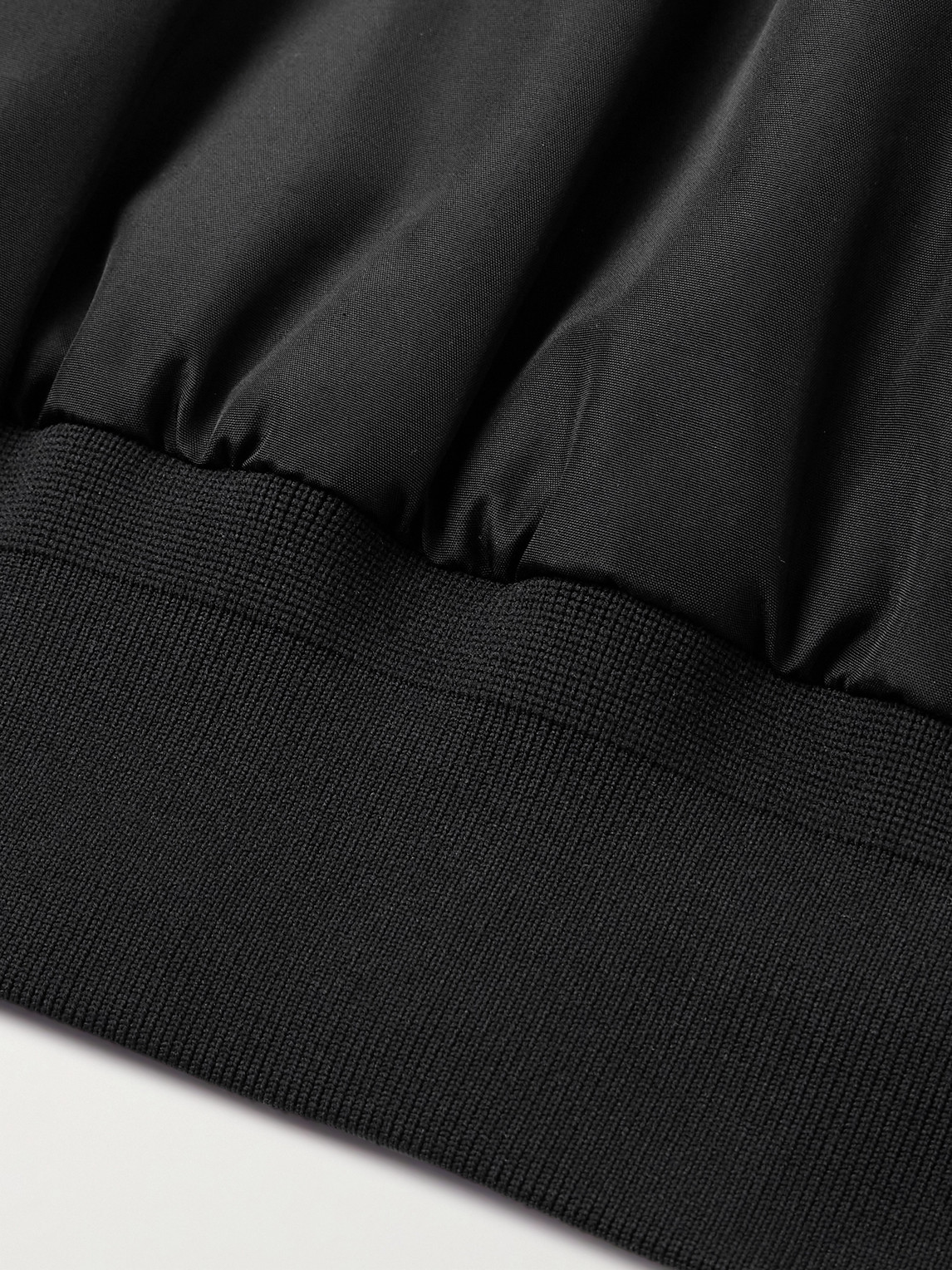 The Row Dixon Shell Half-zip Jacket In Black