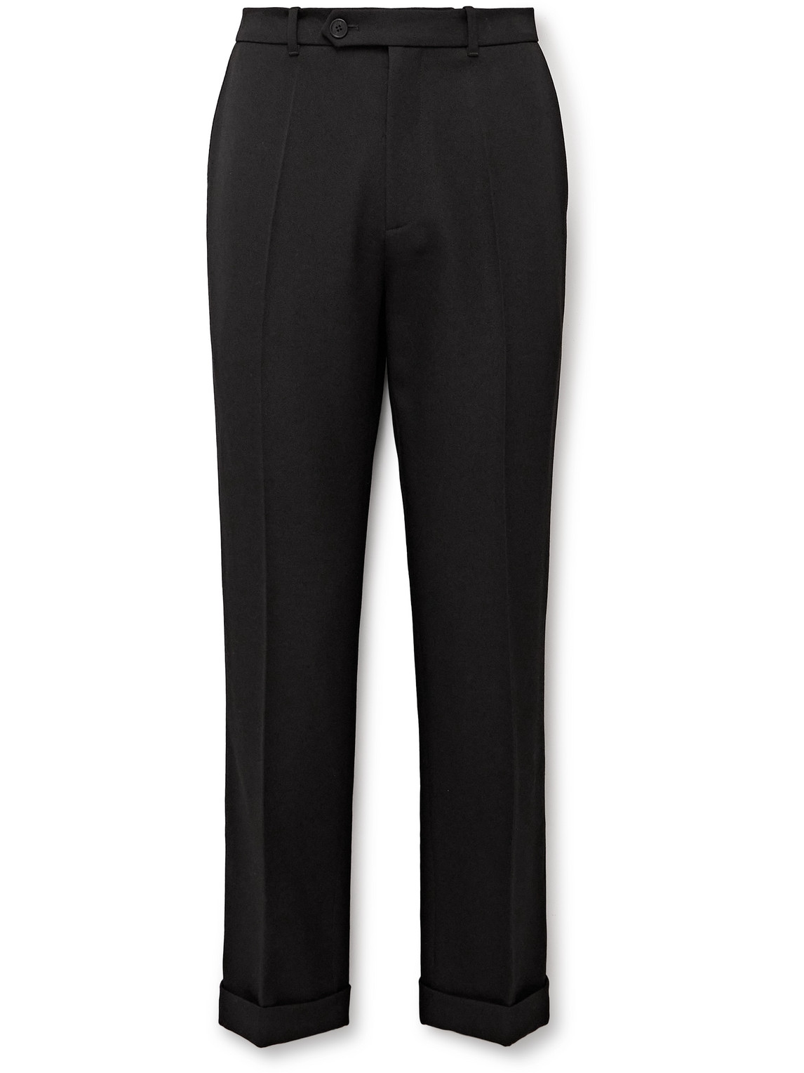 The Row Seth Slim-fit Wool Suit Trousers In Black