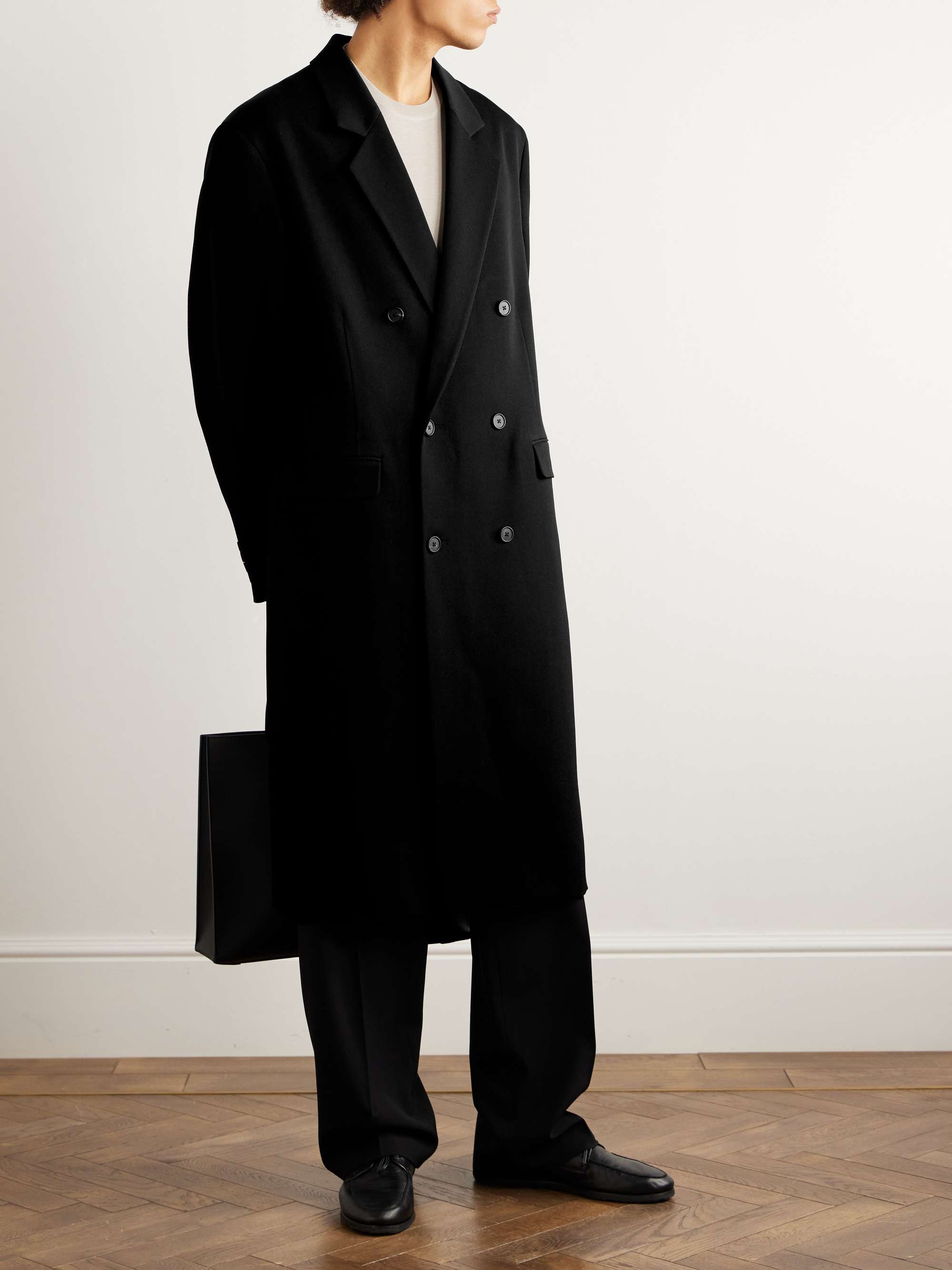 THE ROW Anders Double-Breasted Wool Coat for Men