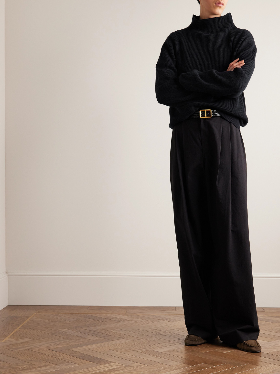 The Row Daniel Ribbed Cashmere Rollneck weater - Men