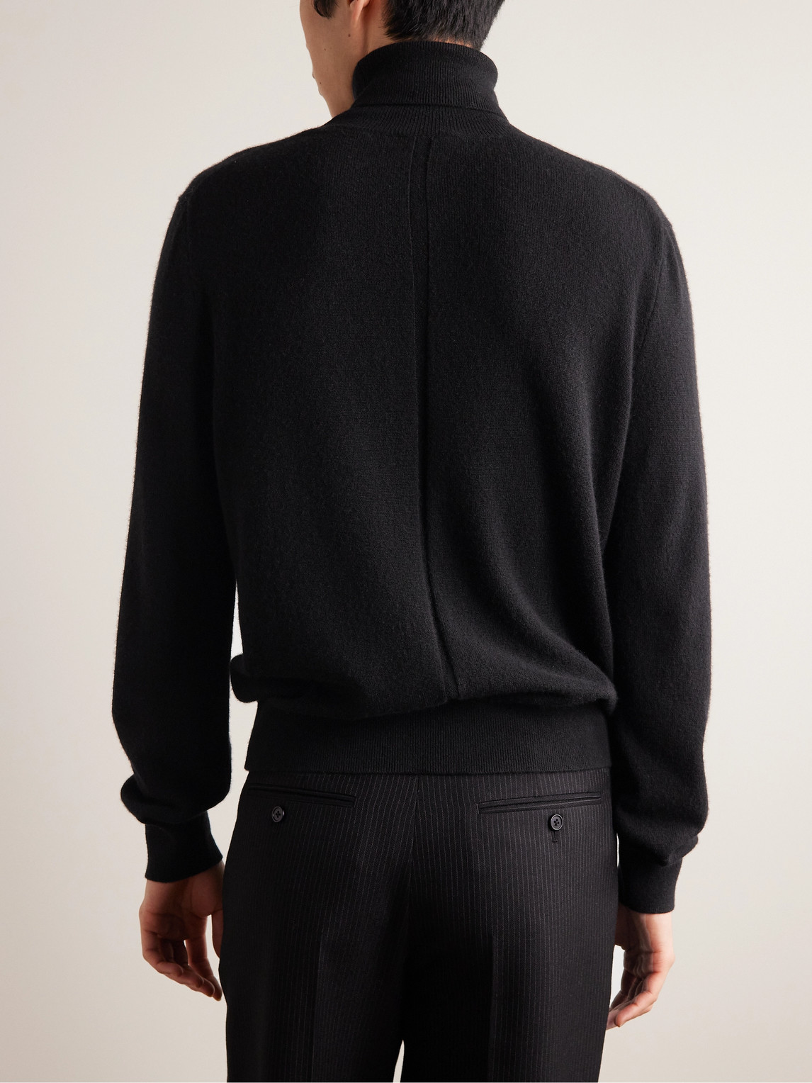 Shop The Row Starnes Cashmere Rollneck Sweater In Black
