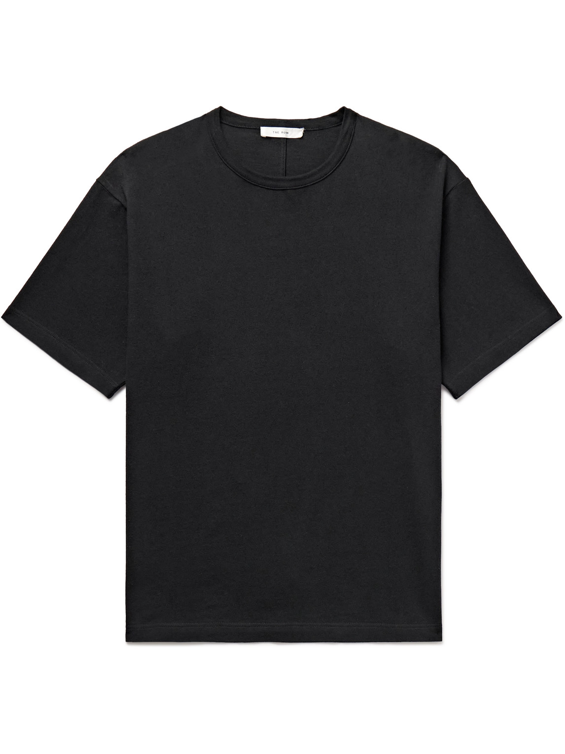 The Row Lyle Cotton-jersey T-shirt In Black