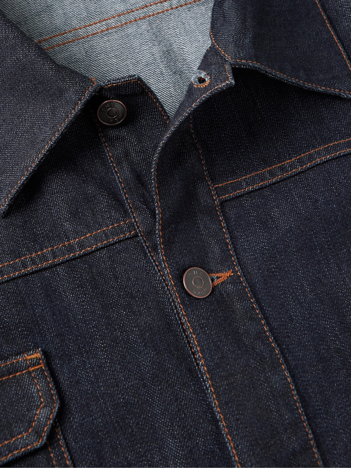 Shop The Row Orson Selvedge Denim Jacket In Blue