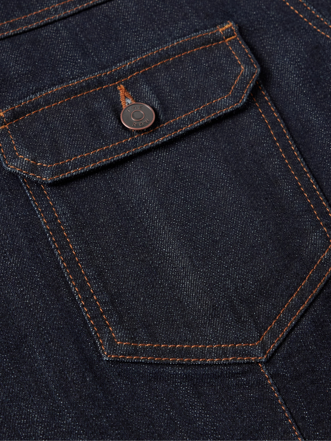 Shop The Row Orson Selvedge Denim Jacket In Blue