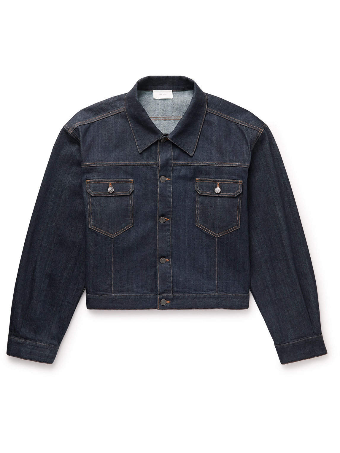 The Row Orson Selvedge Denim Jacket In Blue