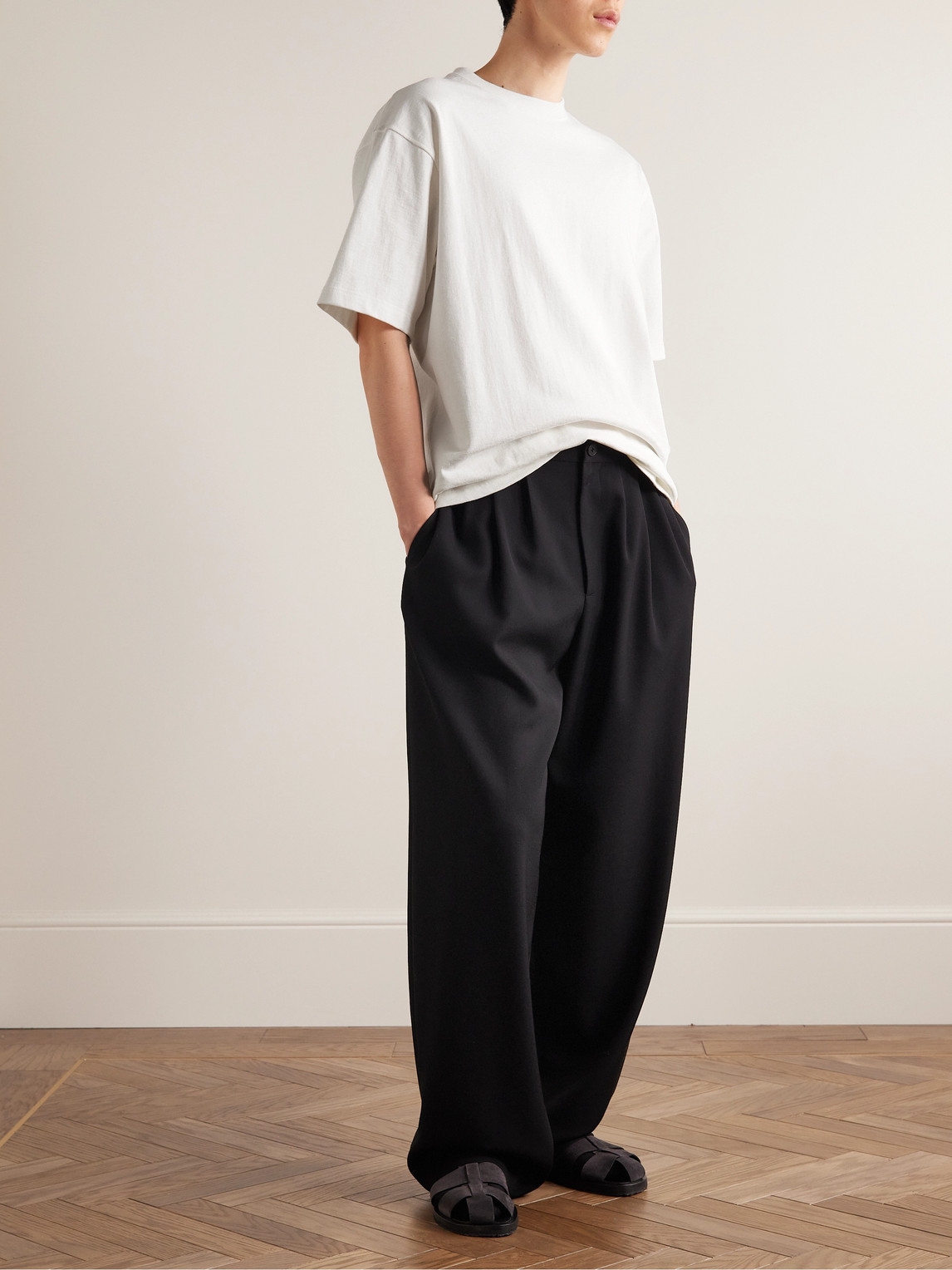 The Row Steven Cotton-jersey T-shirt In White