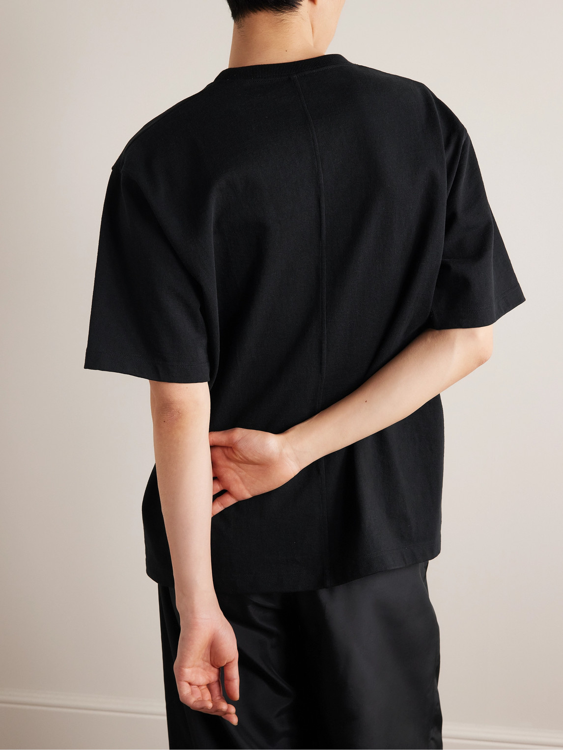 The Row 'supima Cotton Luke T-shirt In Black