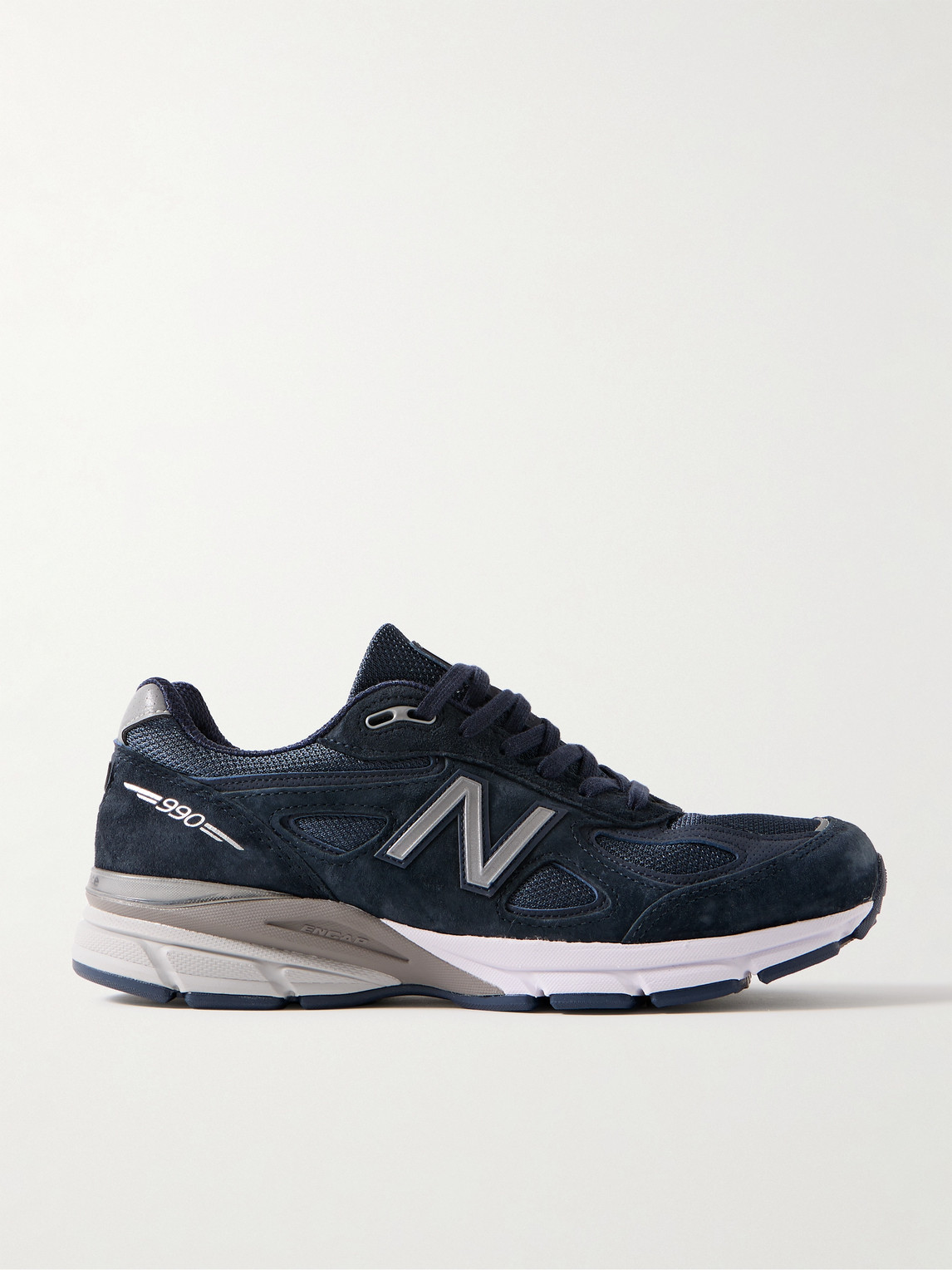990v4 Suede and Mesh Sneakers