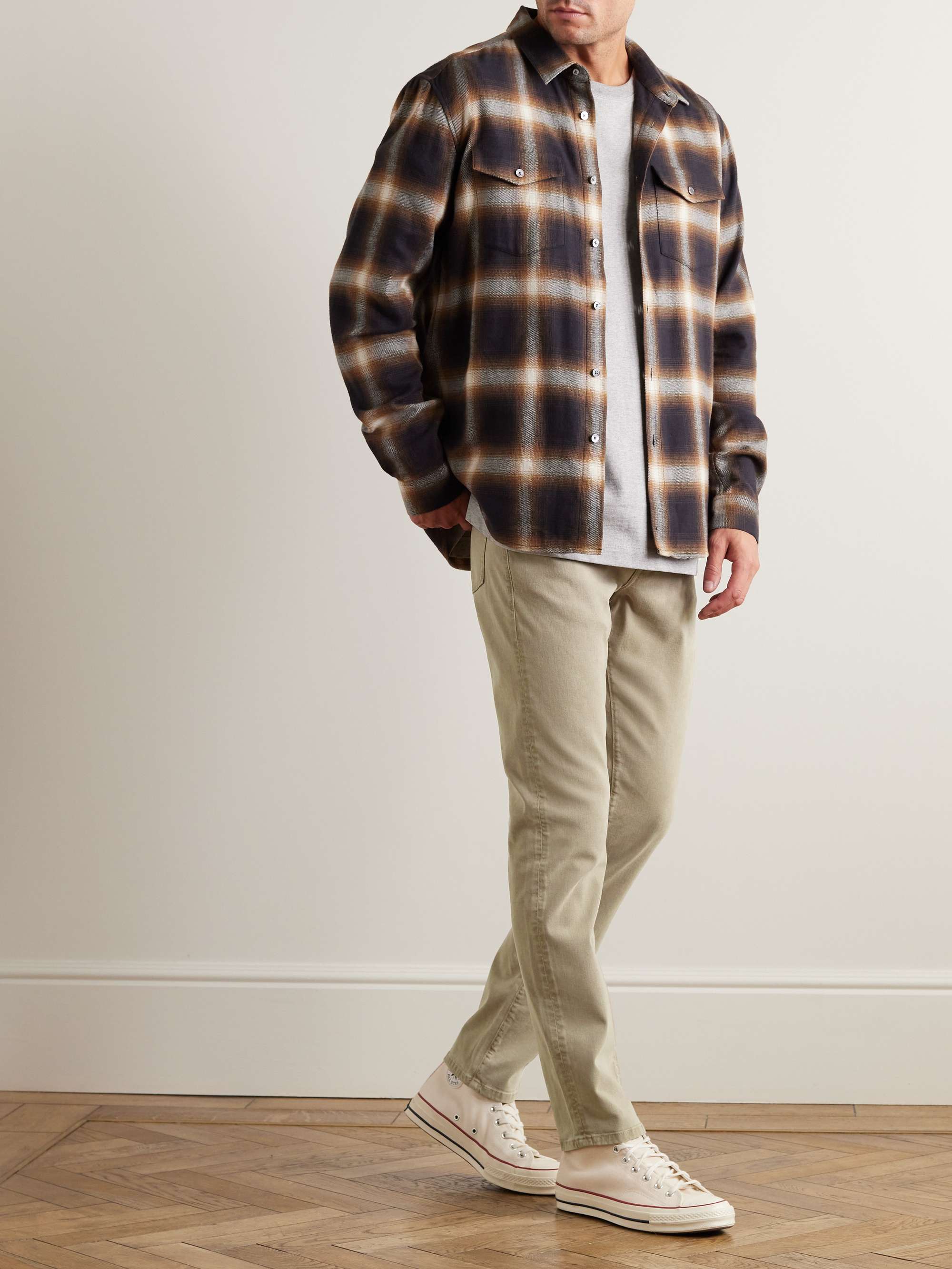 POLO RALPH LAUREN M65 Logo-Appliquéd Herringbone Cotton