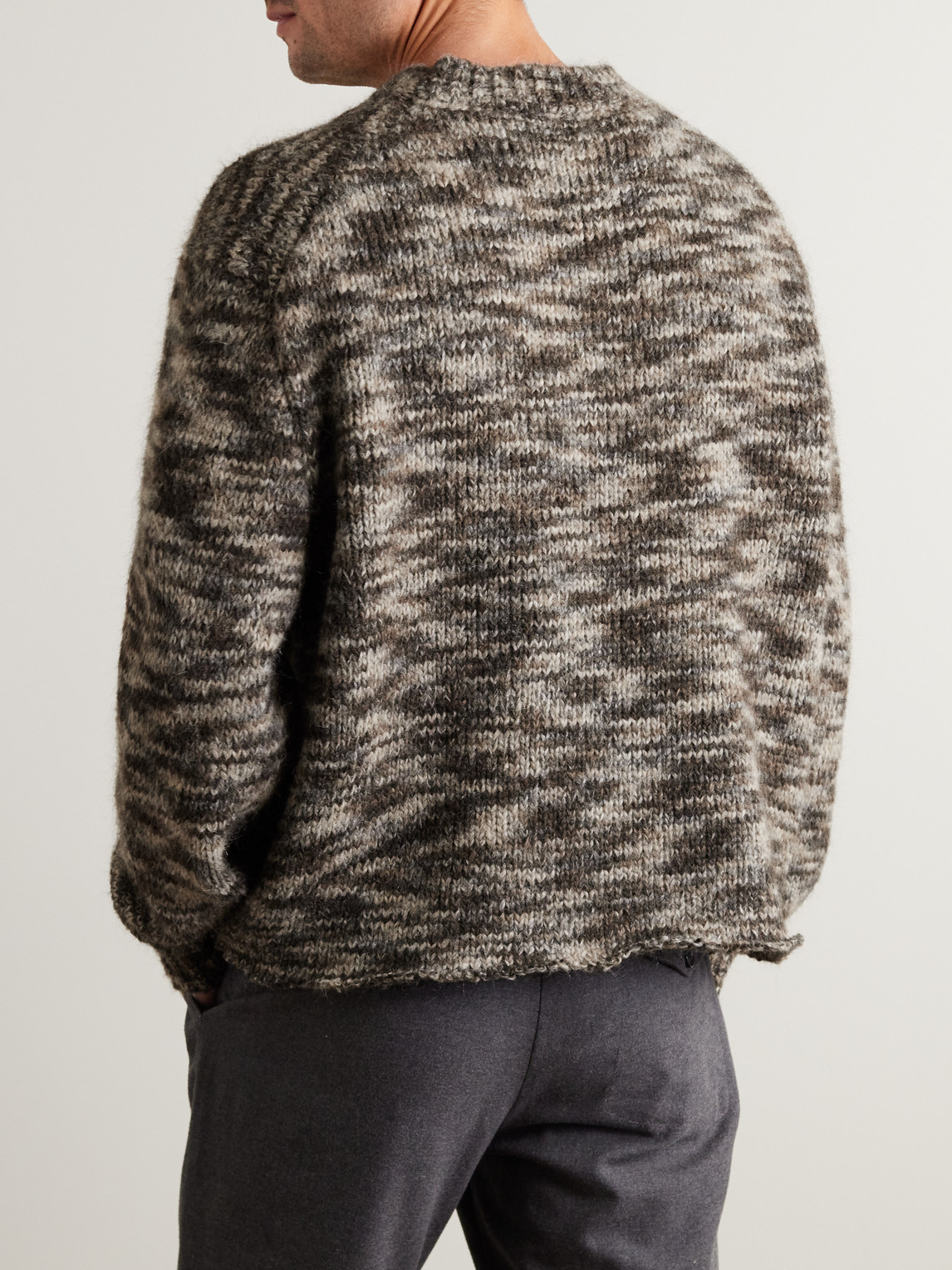 Shop Frame Knitted Sweater In Brown