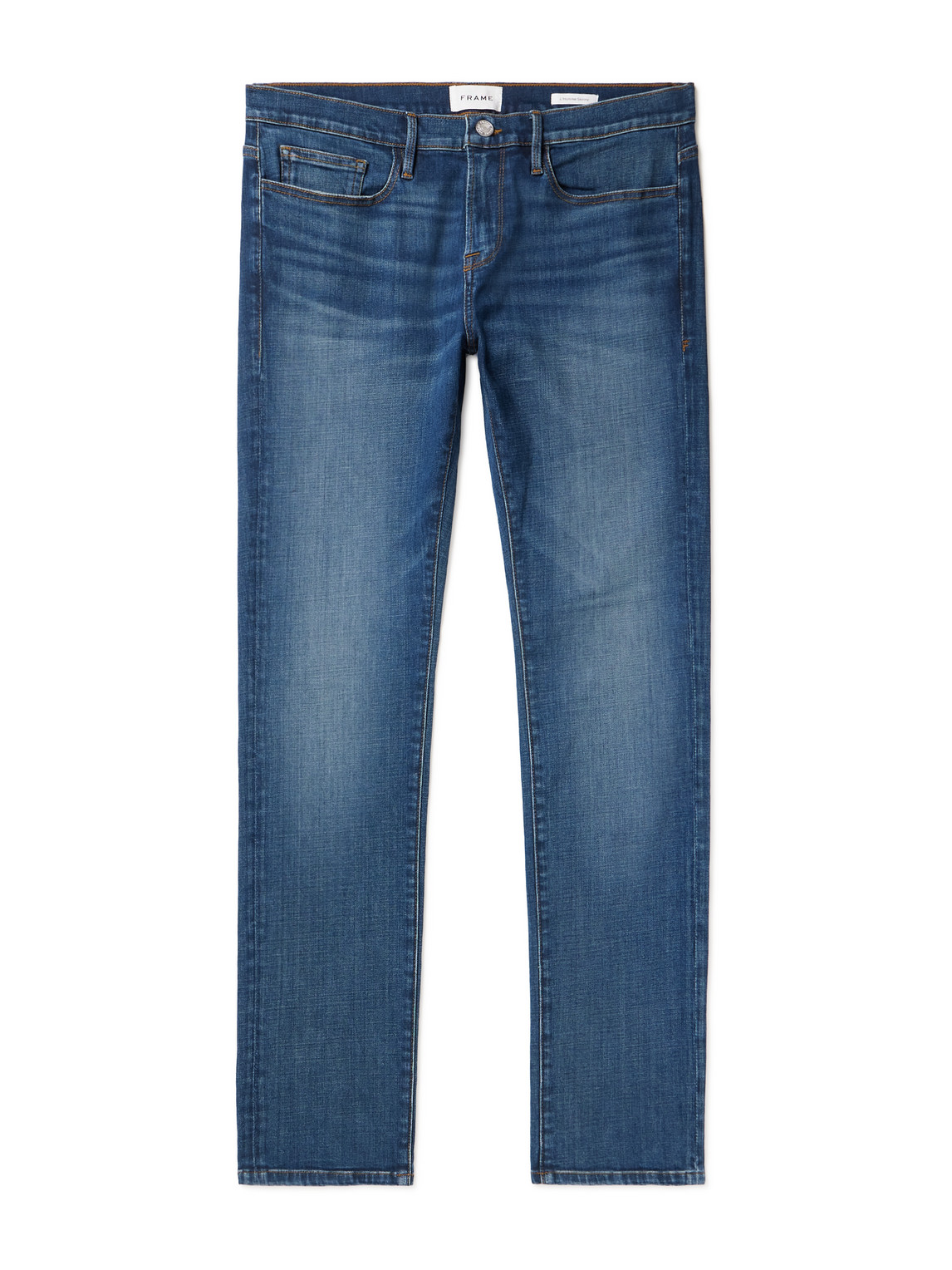 Frame L'homme Skinny-fit Organic Jeans In Blue