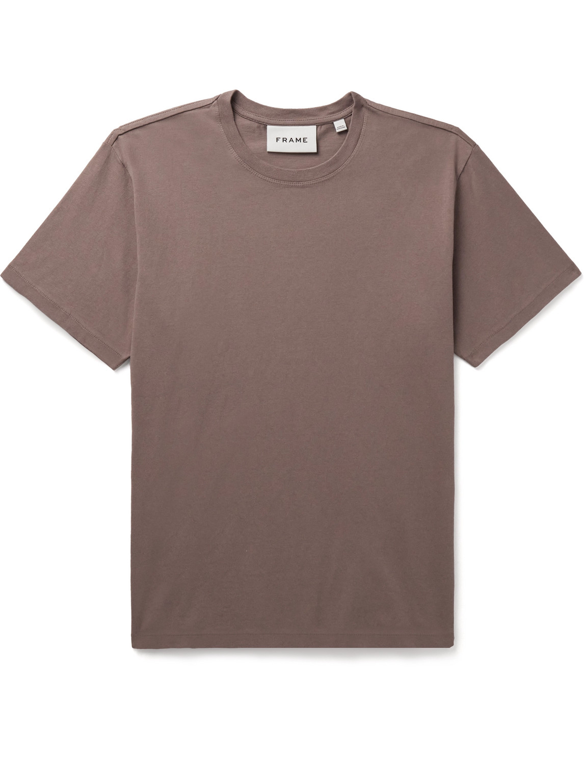 Frame Cotton-jersey T-shirt In Brown