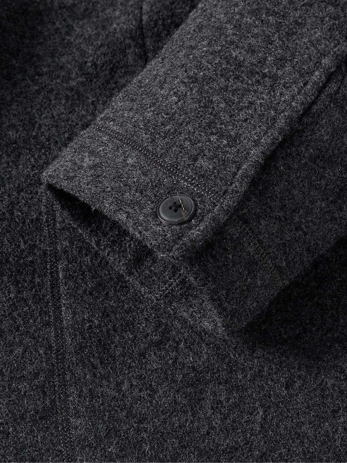 Shop Club Monaco Wool-felt Chore Jacket In Gray