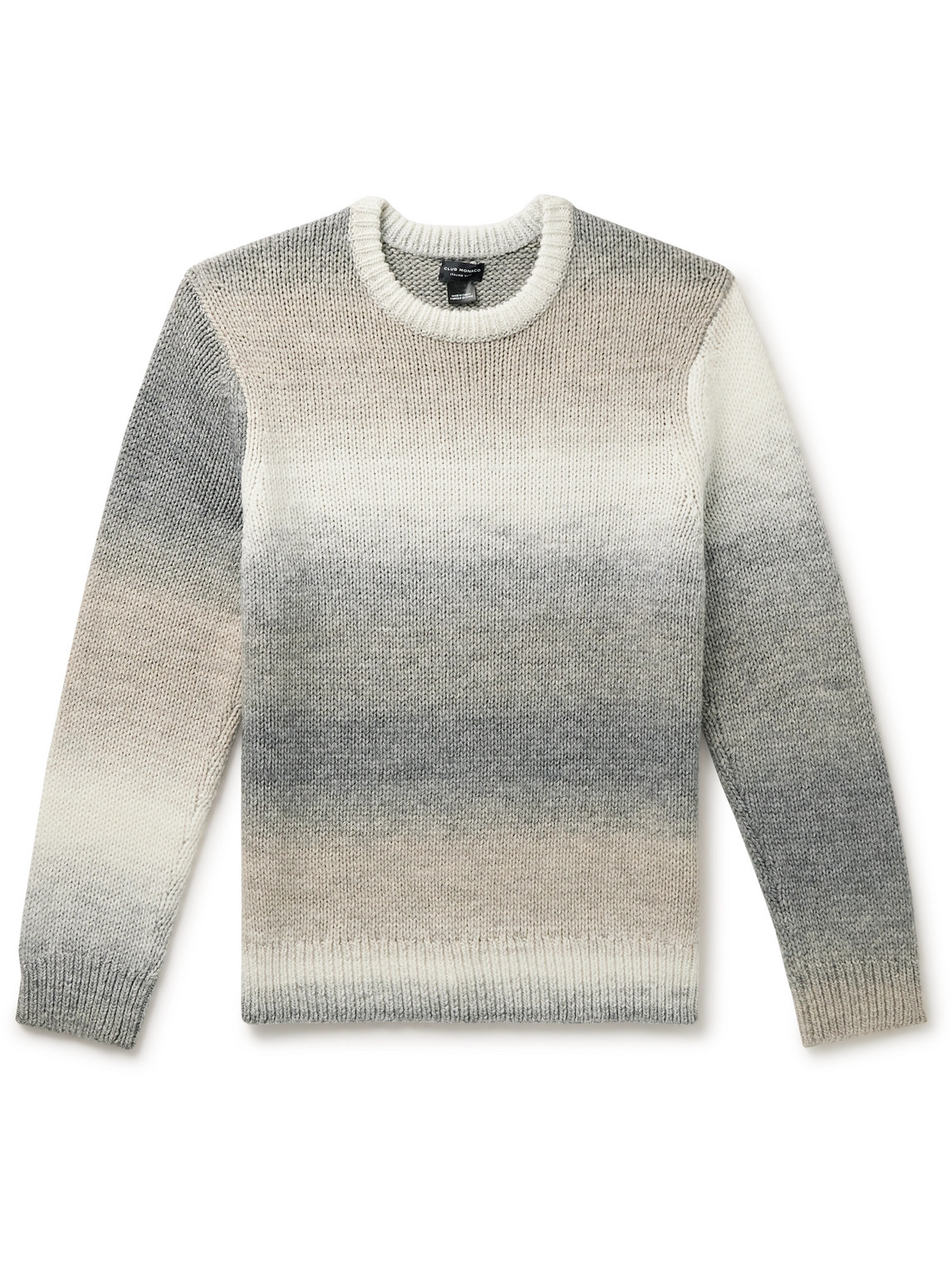 Club Monaco Dégradé Knitted Sweater In Gray