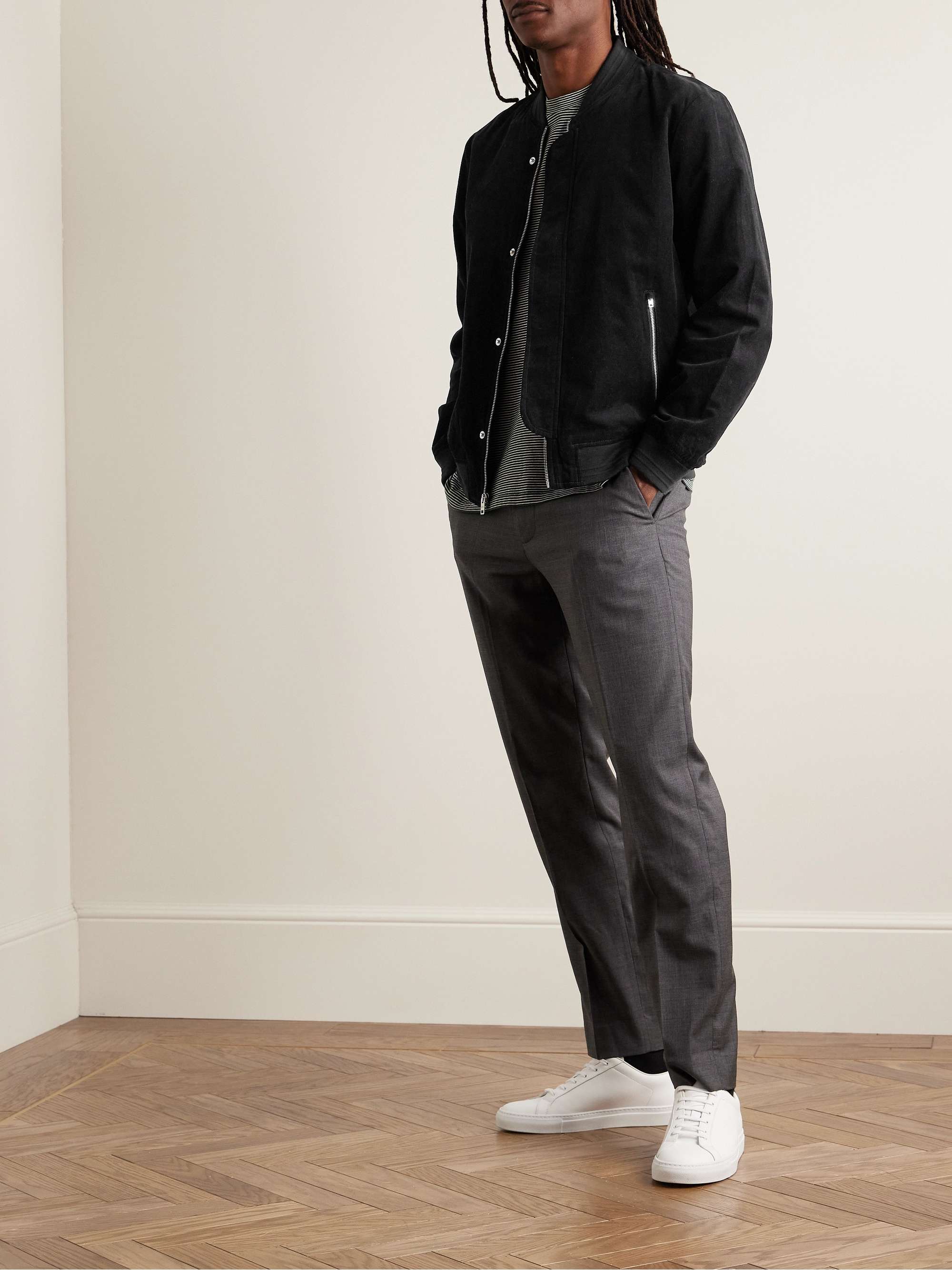 CLUB MONACO Cotton-Corduroy Bomber Jacket for Men | MR PORTER