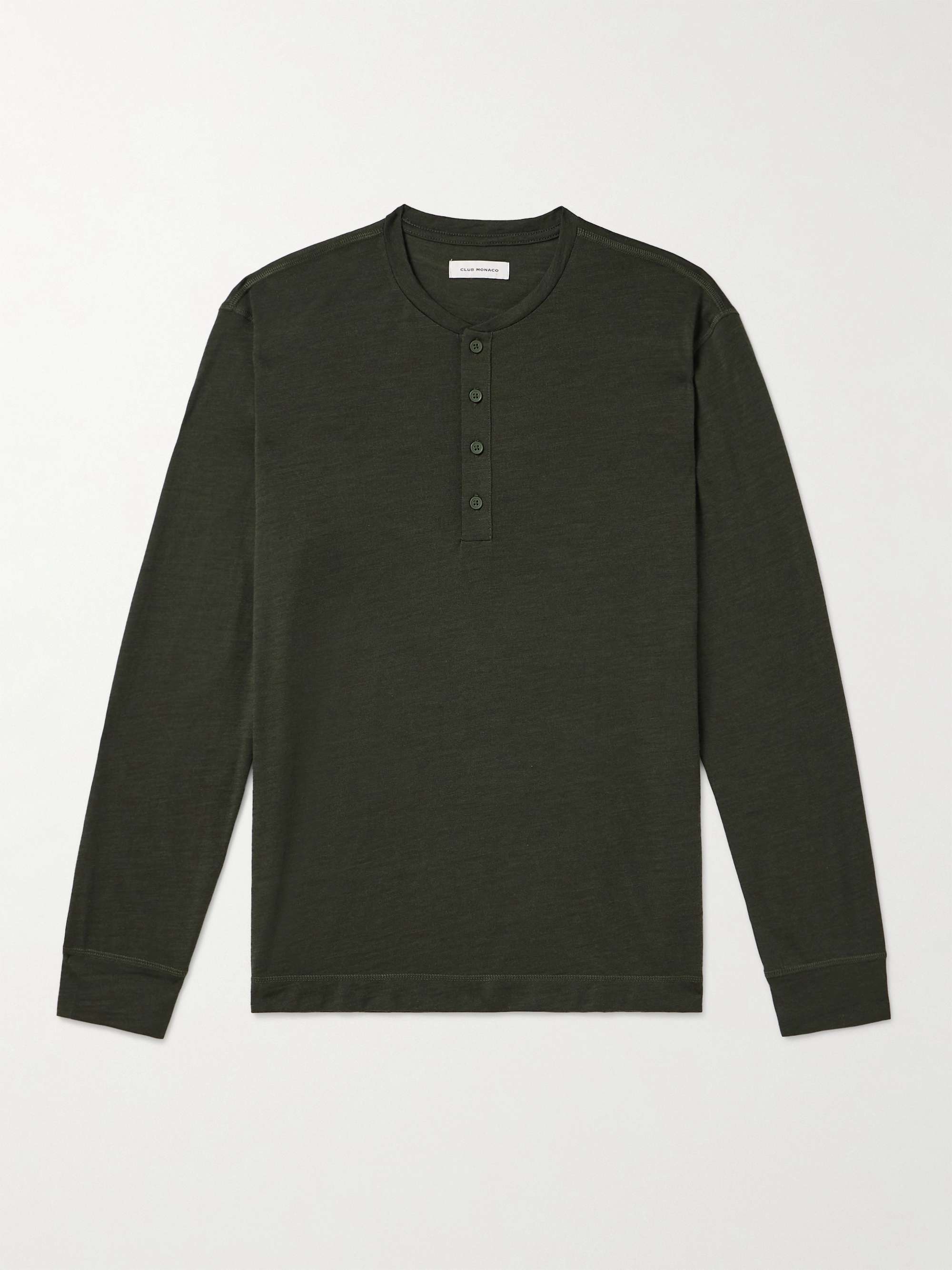 Polo Ralph Lauren Waffle Knit Pima Long Sleeve Henley Tee