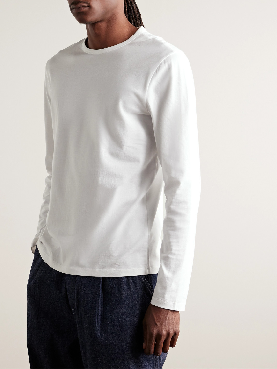 Shop Club Monaco Cotton-jersey T-shirt In White