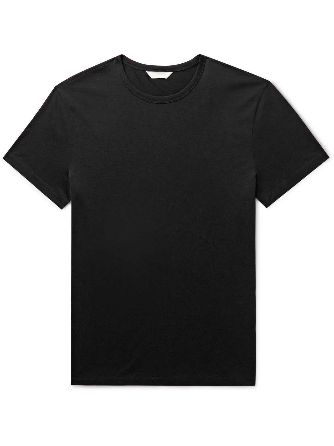 Club Monaco Luxe Pima Cotton-jersey T-shirt In Black