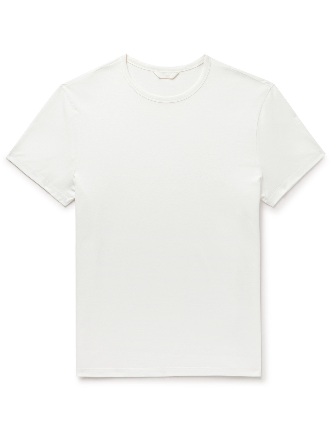 Club Monaco Luxe Pima Cotton-jersey T-shirt In White