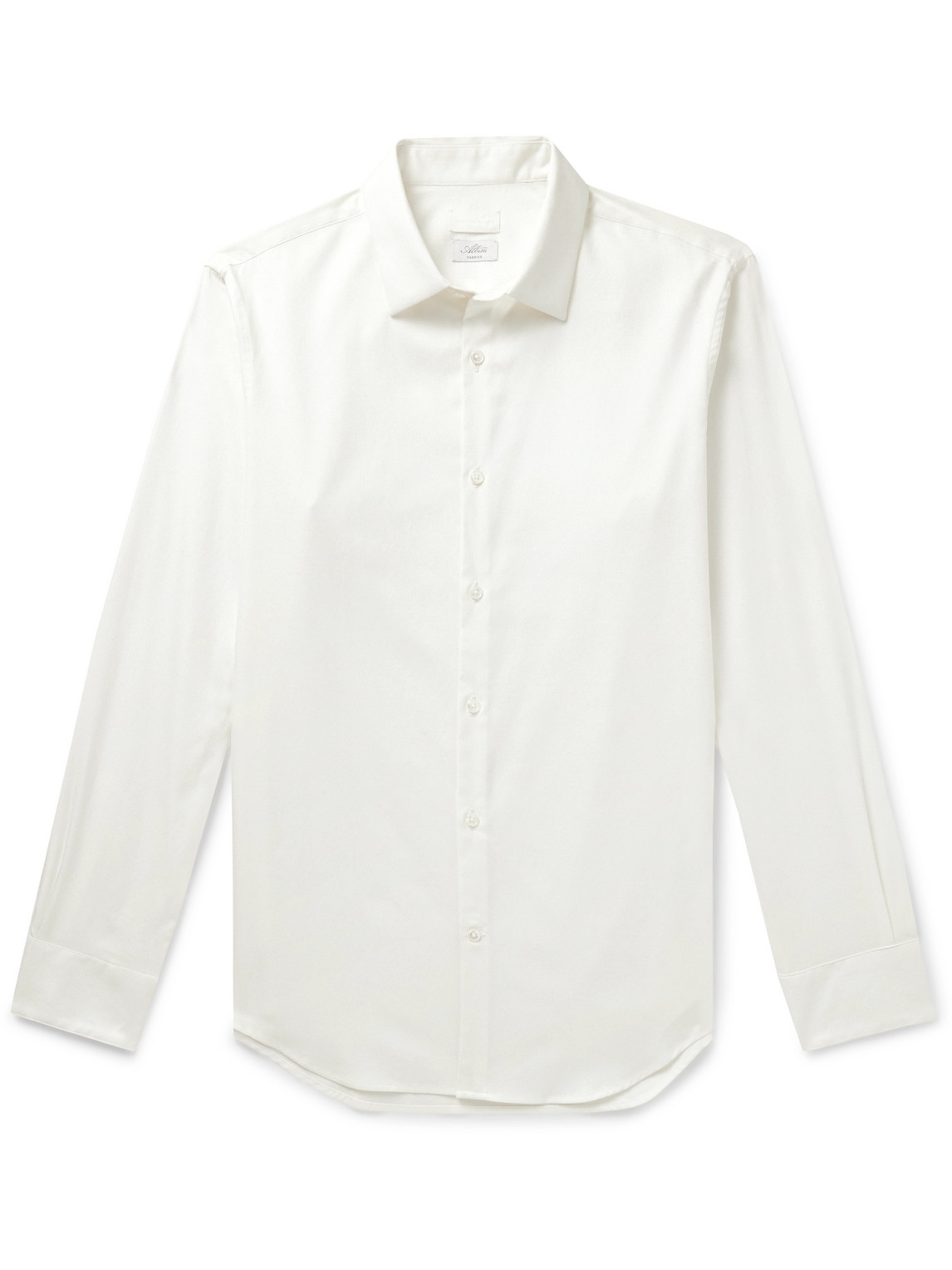 Club Monaco Luxe Cotton-twill Shirt In White