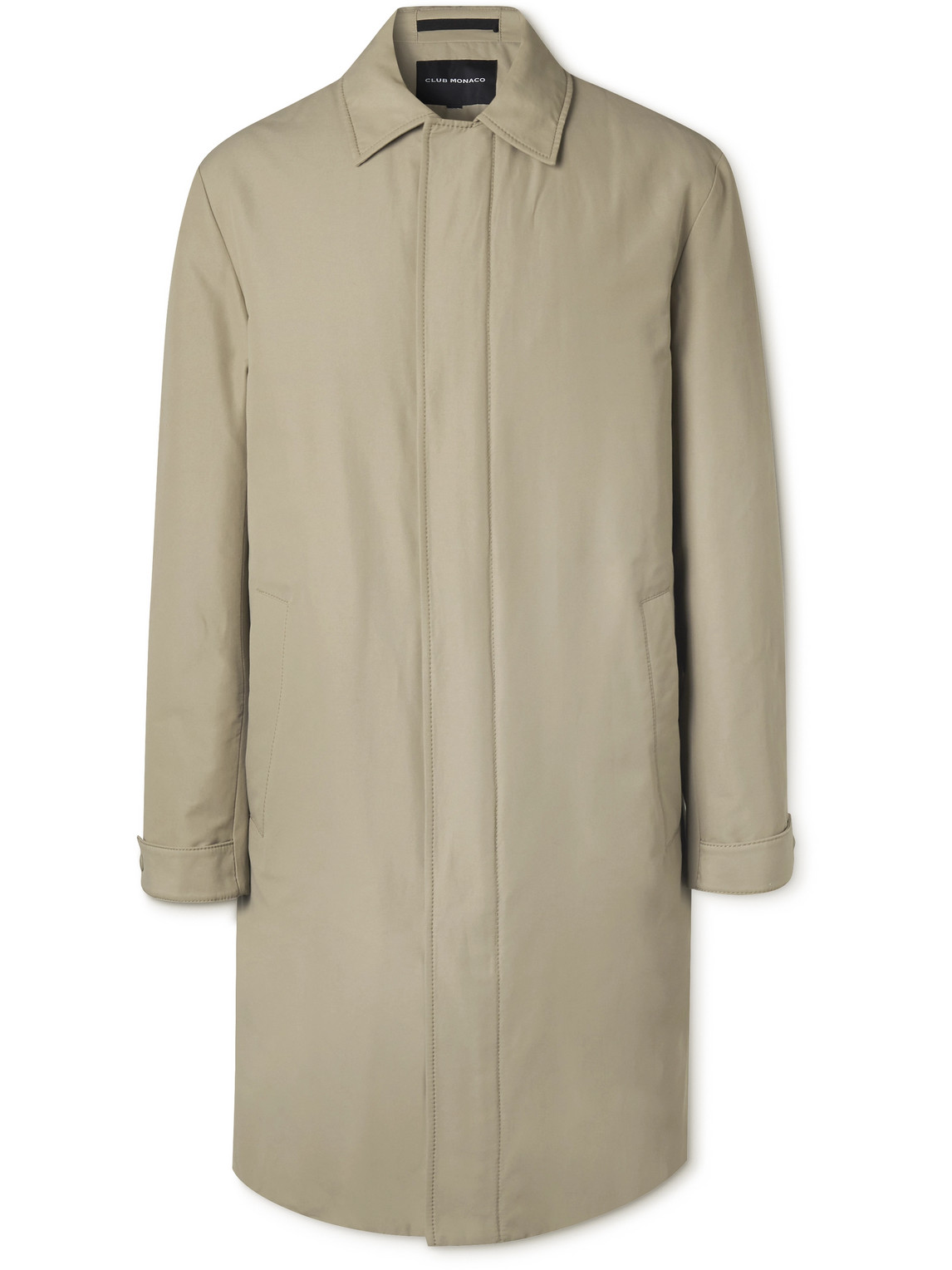 Club Monaco Padded Cotton And Nylon-blend Coat In Green