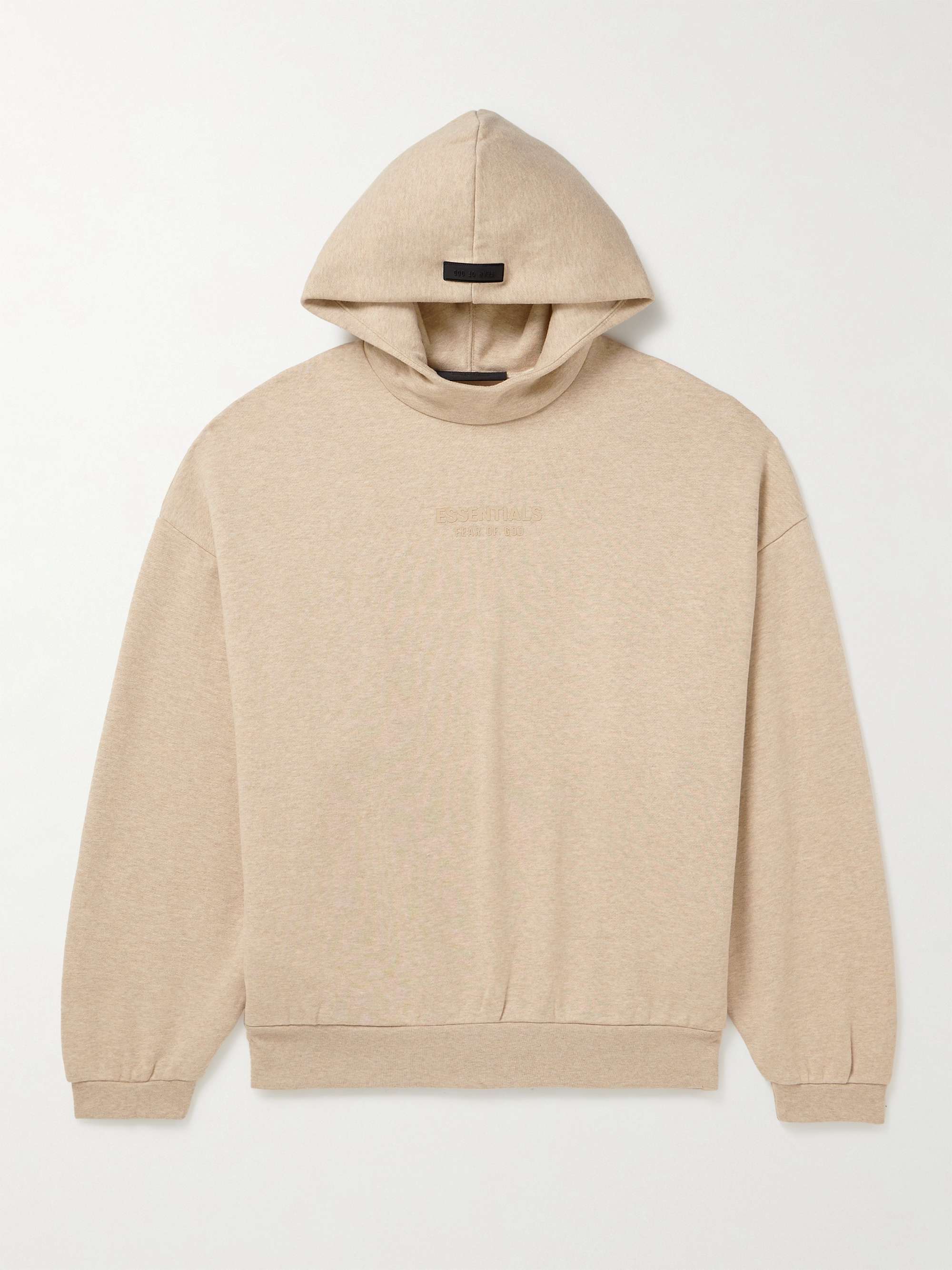 FEAR OF GOD ESSENTIALS Oversized Logo-Appliquéd Cotton-Blend Jersey Hoodie  for Men