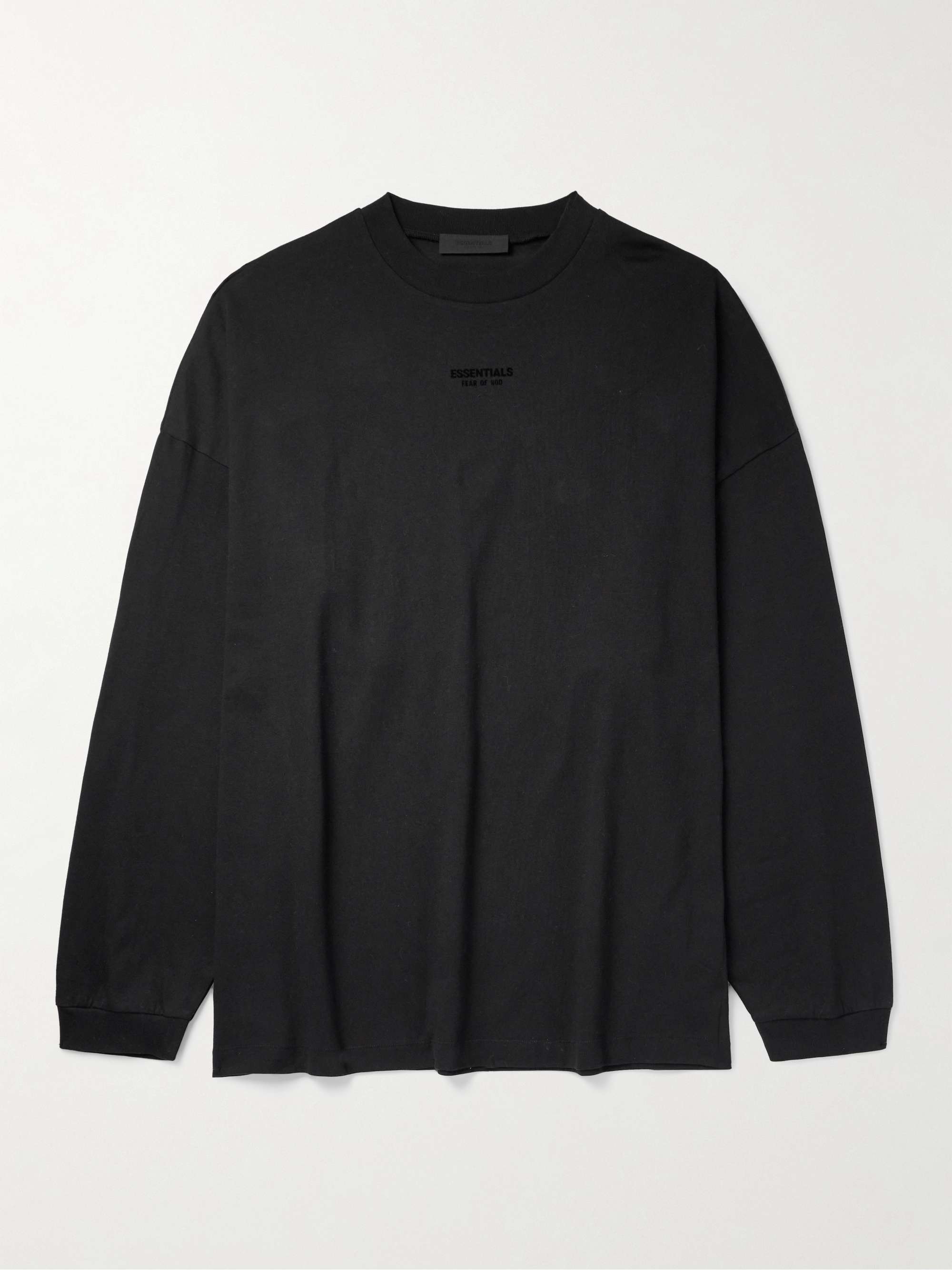 FEAR OF GOD ESSENTIALS Oversized Logo-Appliquéd Cotton-Jersey T-Shirt for  Men | MR PORTER