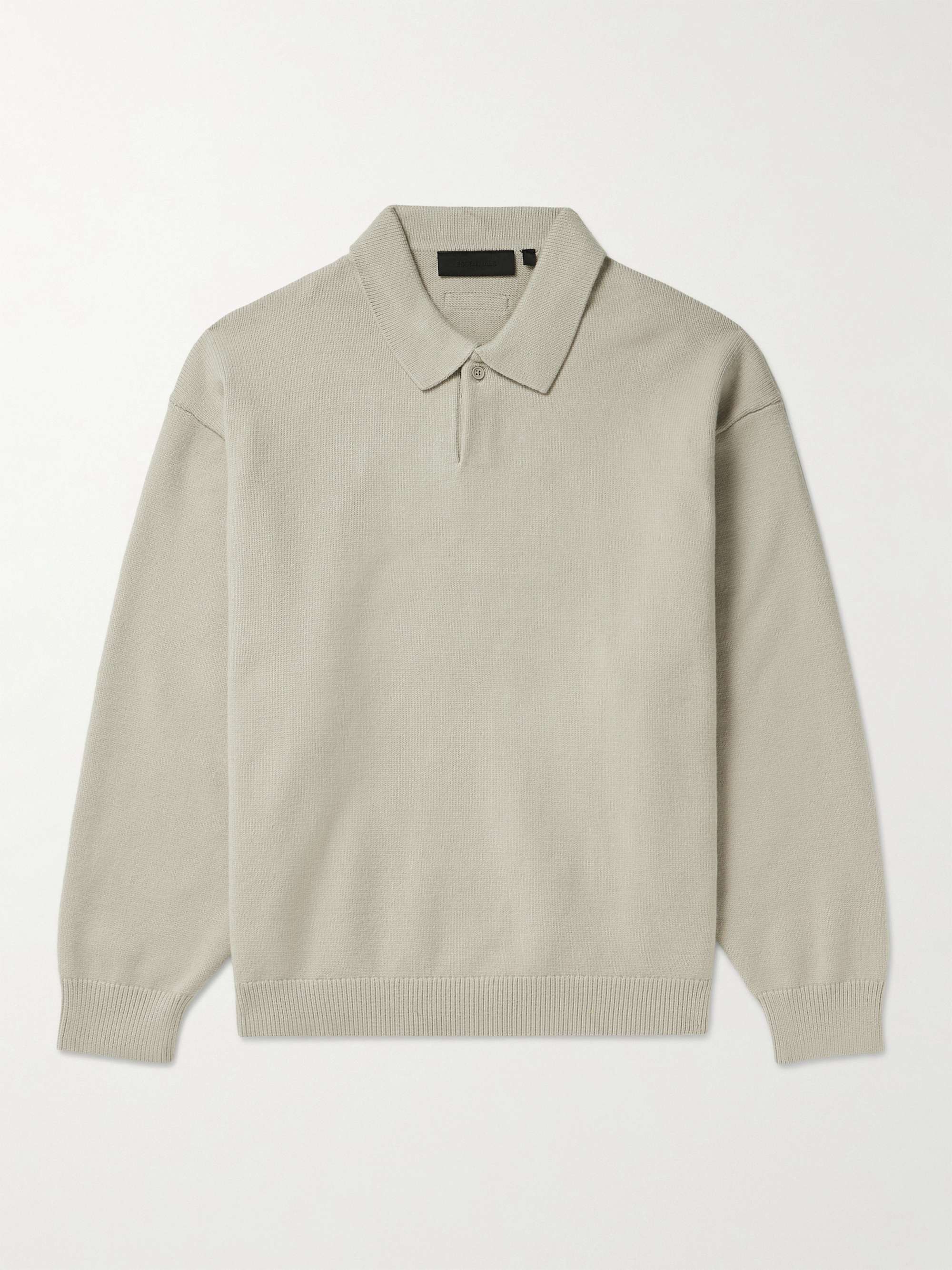 FEAR OF GOD ESSENTIALS Oversized Knitted Polo Sweater for Men | MR PORTER