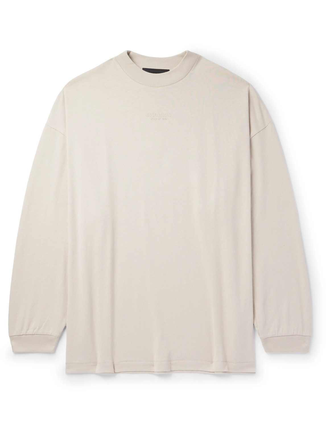 Essentials Logo-appliquéd Cotton-jersey T-shirt In Gray