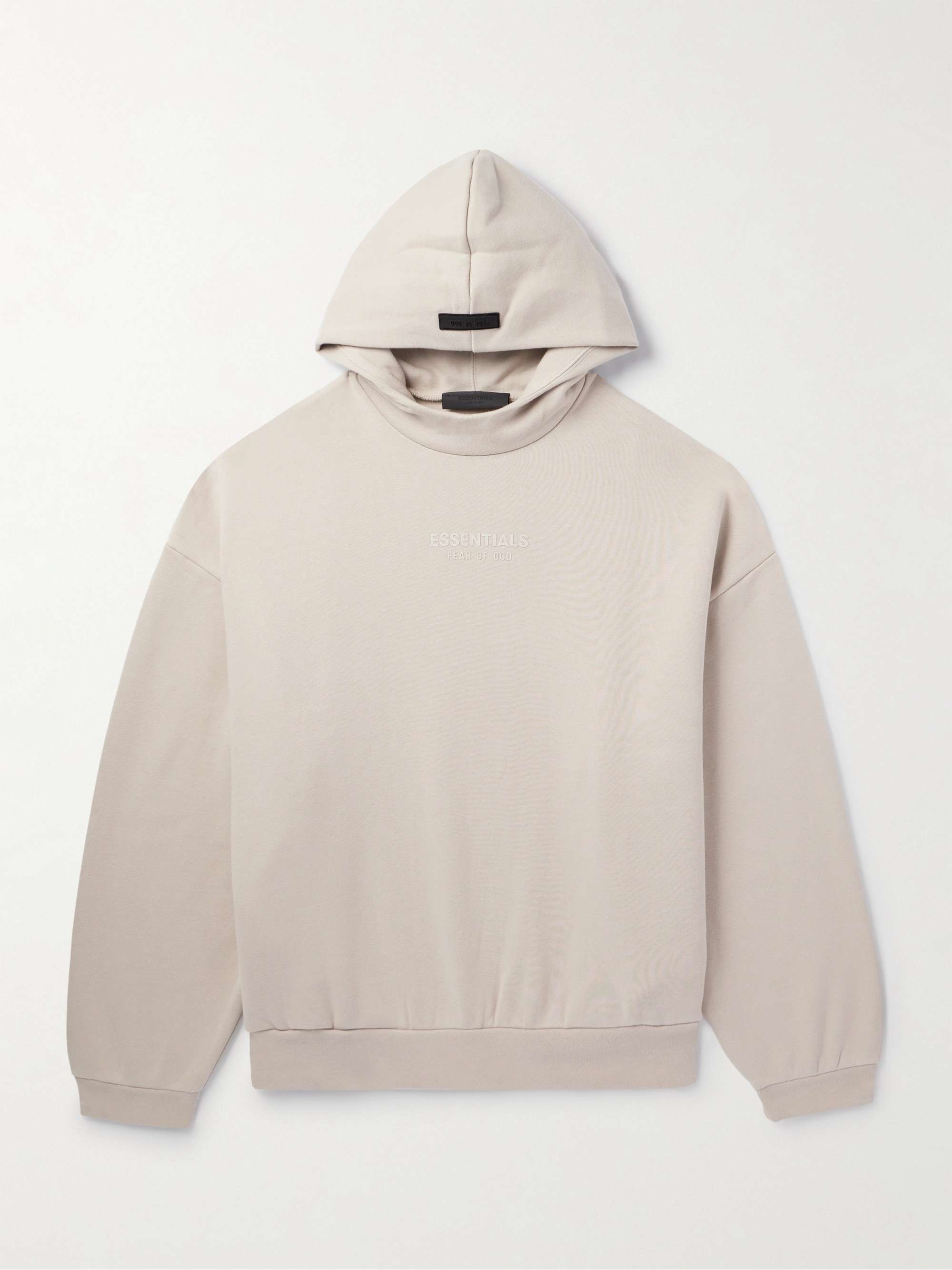 FEAR OF GOD ESSENTIALS Oversized Logo-Appliquéd Cotton-Blend Jersey Hoodie  for Men