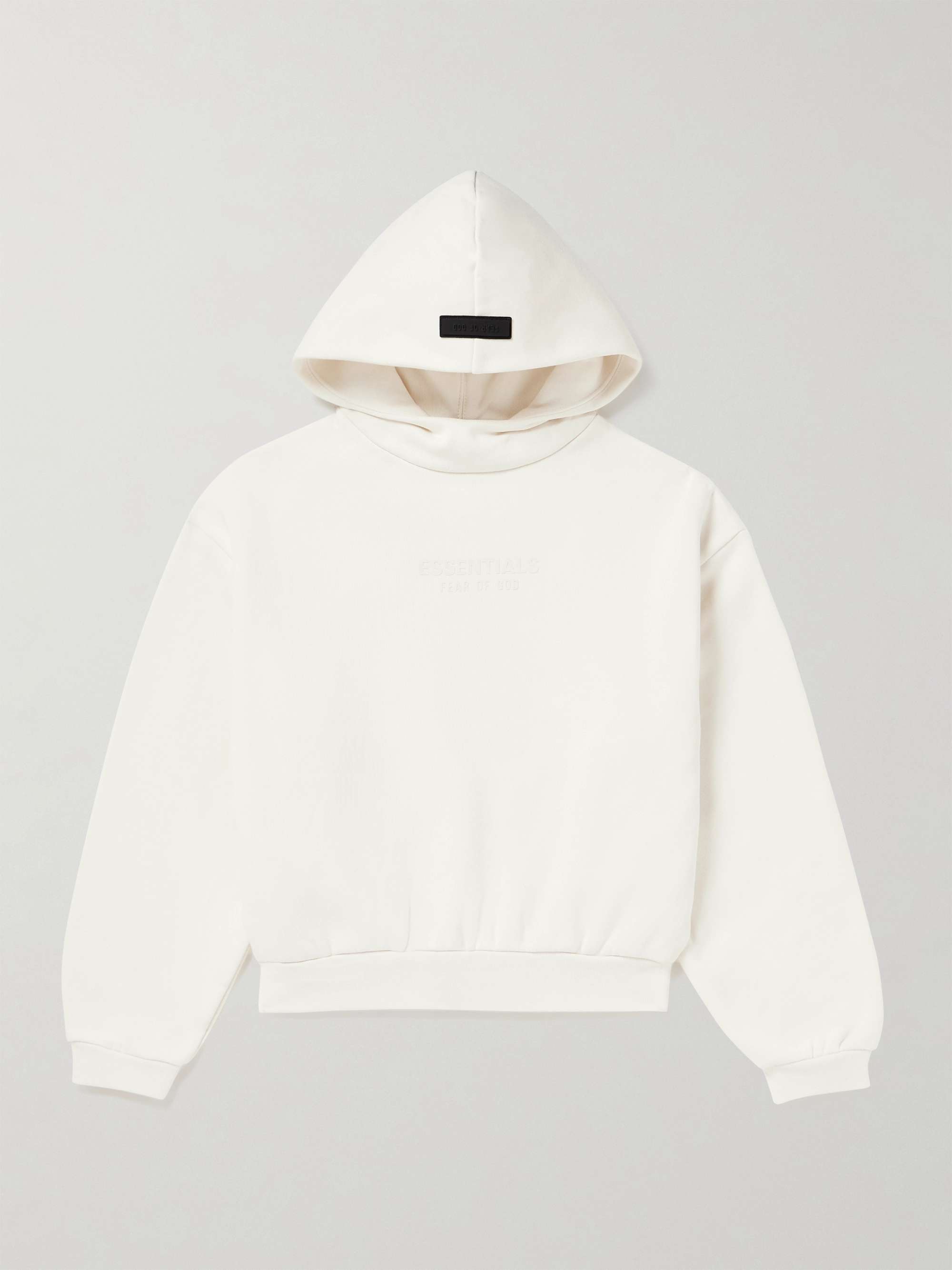 FEAR OF GOD ESSENTIALS KIDS Logo-Appliquéd Cotton-Blend Jersey Hoodie ...