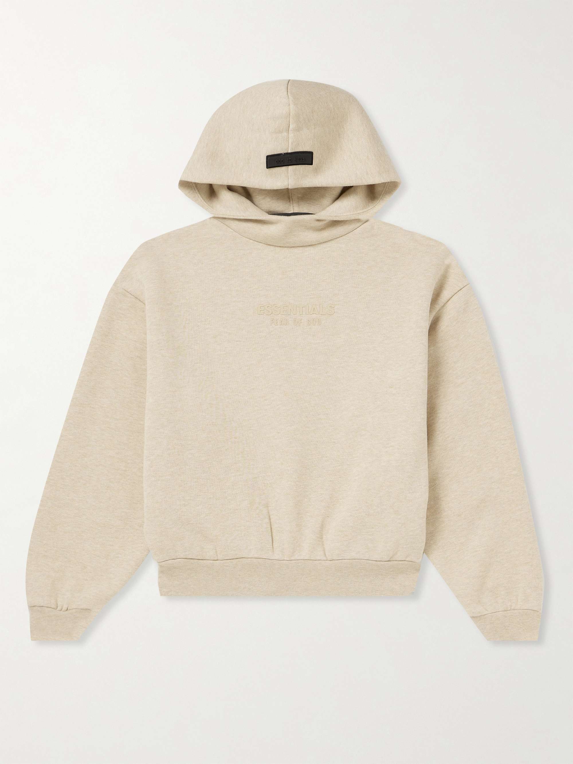 FEAR OF GOD ESSENTIALS KIDS Logo-Appliquéd Cotton-Blend Jersey Hoodie ...